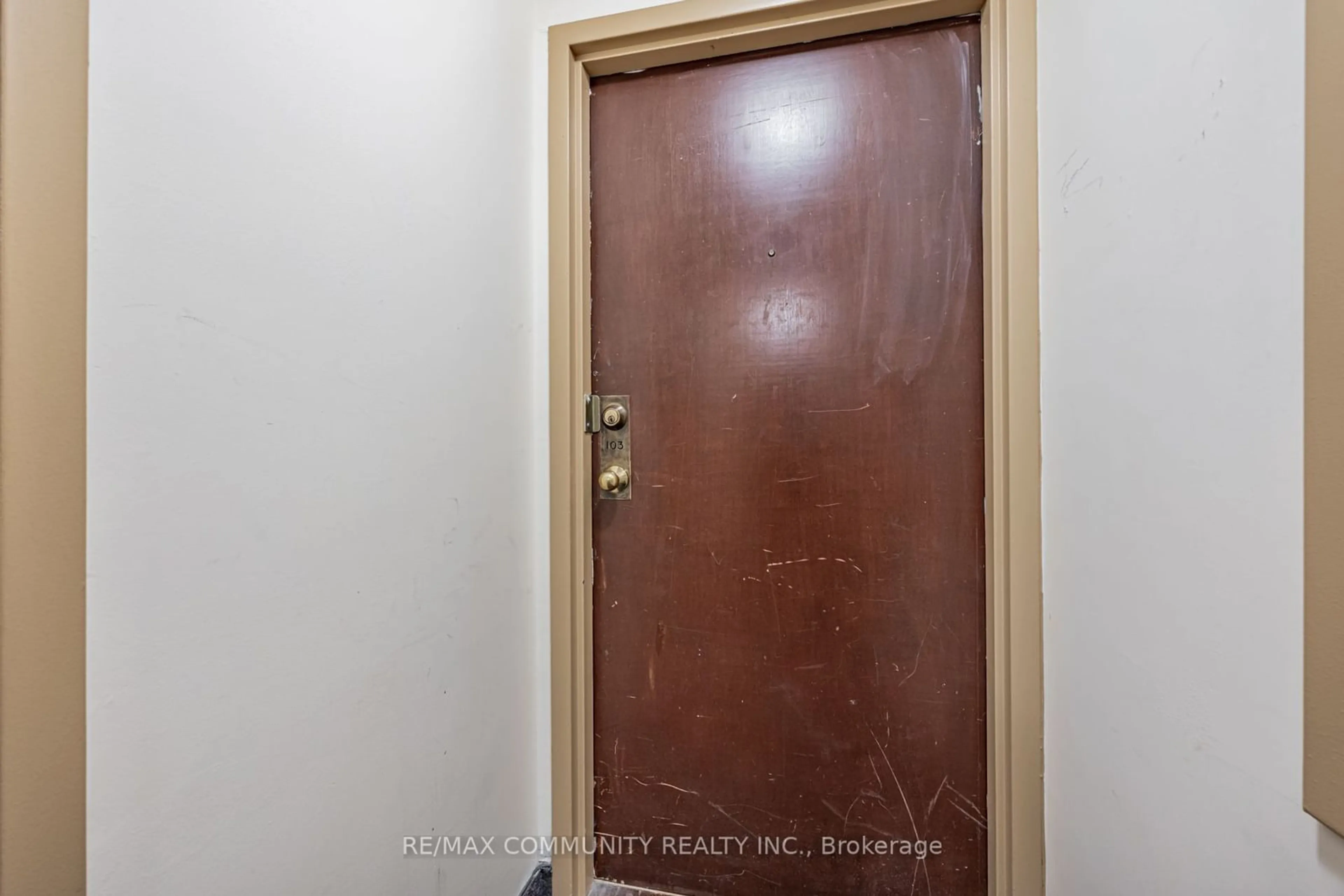 Indoor entryway, not visible floor for 10 Tapscott Rd #103, Toronto Ontario M1B 3L9