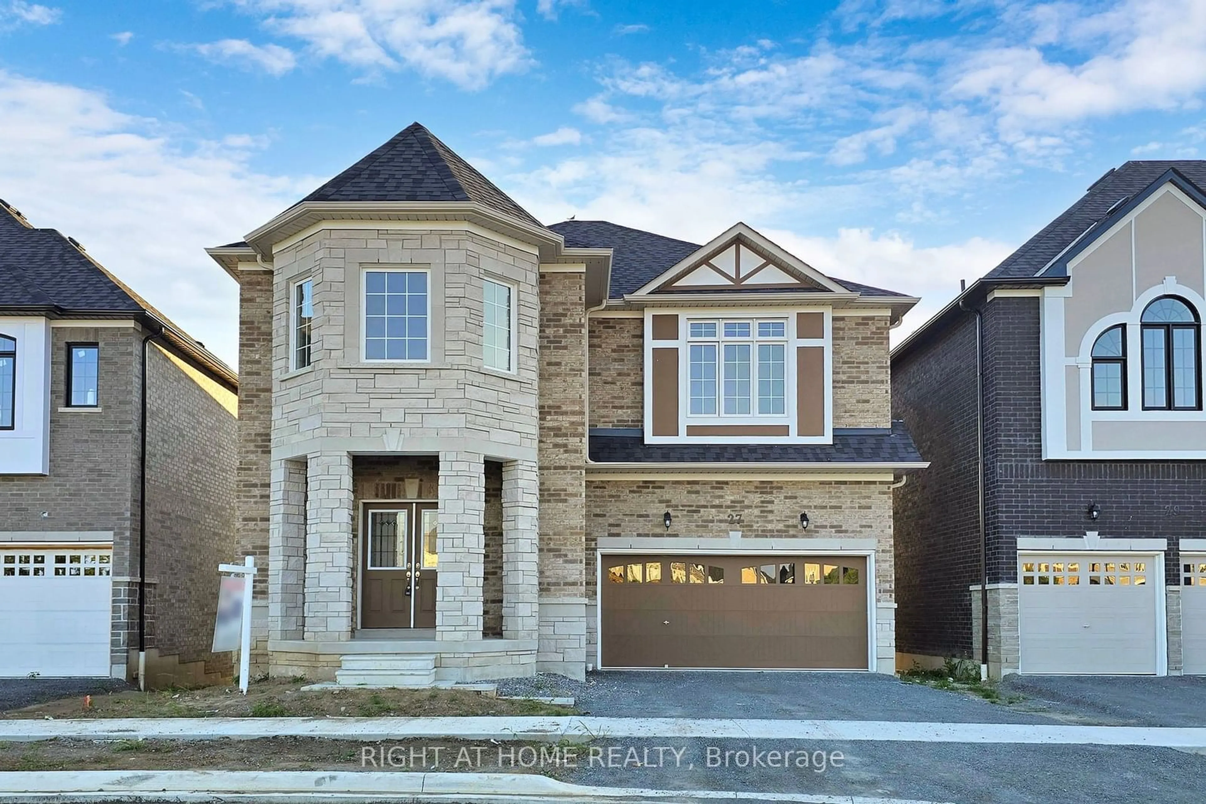 Home with brick exterior material for 27 Creedon Cres, Ajax Ontario L1T 0P6