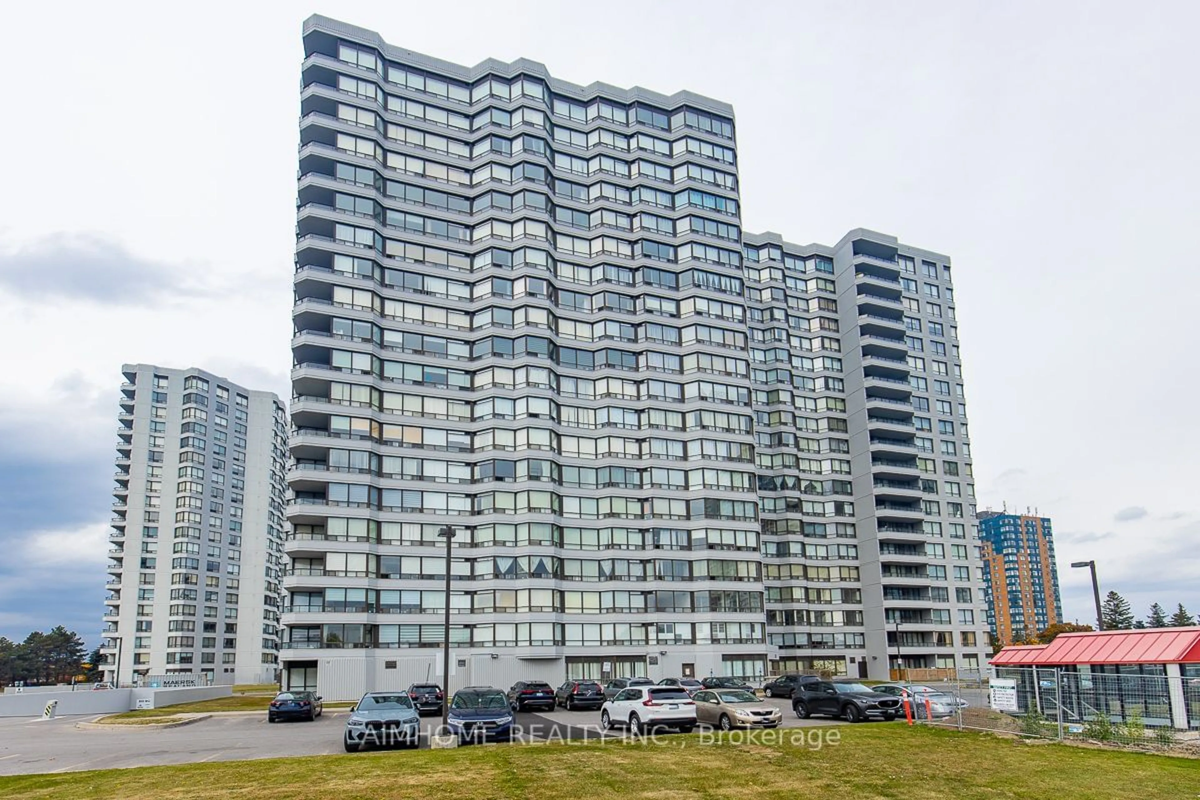 A pic from exterior of the house or condo, the front or back of building for 330 Alton Towers Circ #1613, Toronto Ontario M1V 5H3