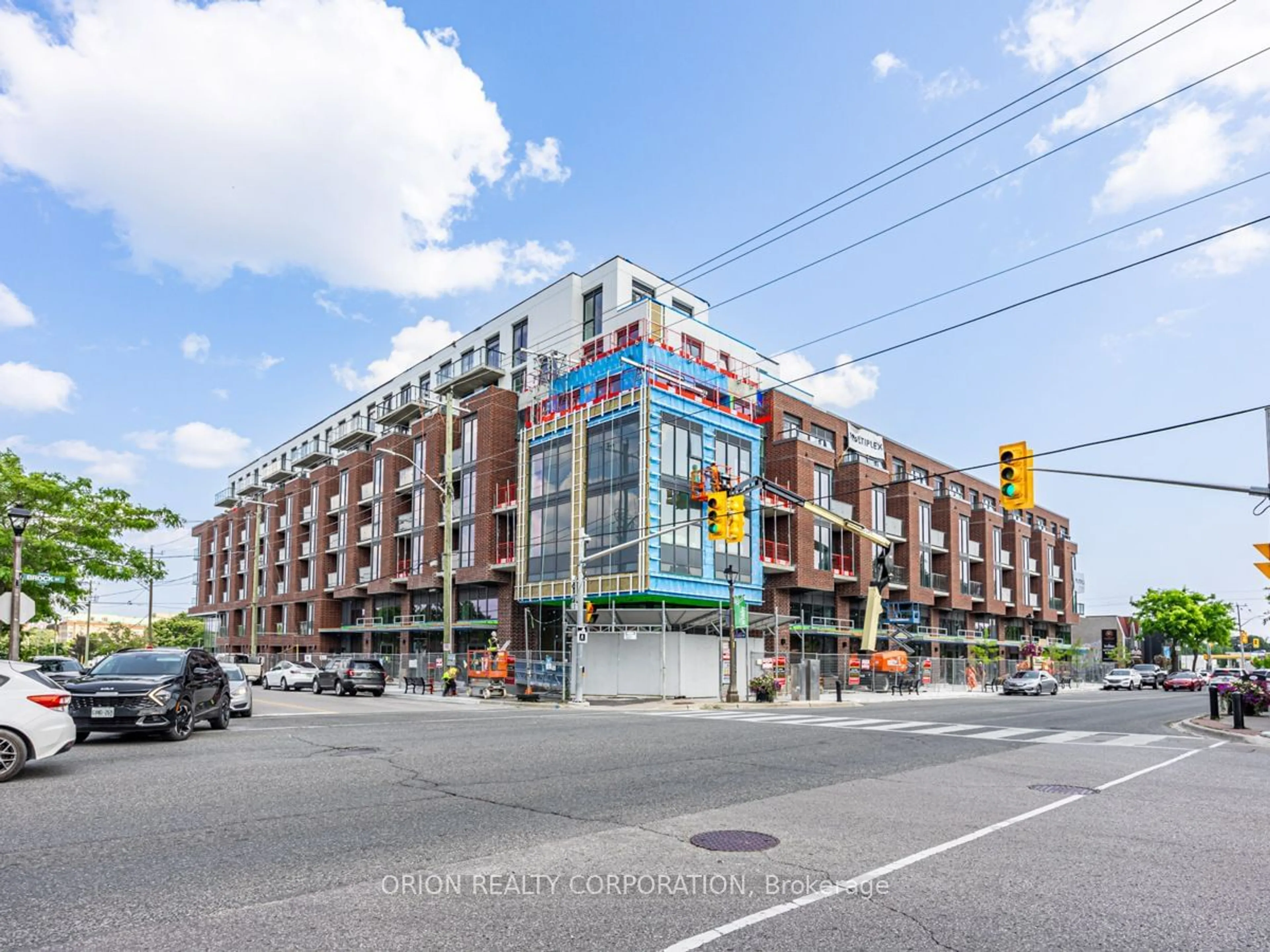 A pic from exterior of the house or condo, the street view for 201 Brock St #613, Whitby Ontario L1N 4K2