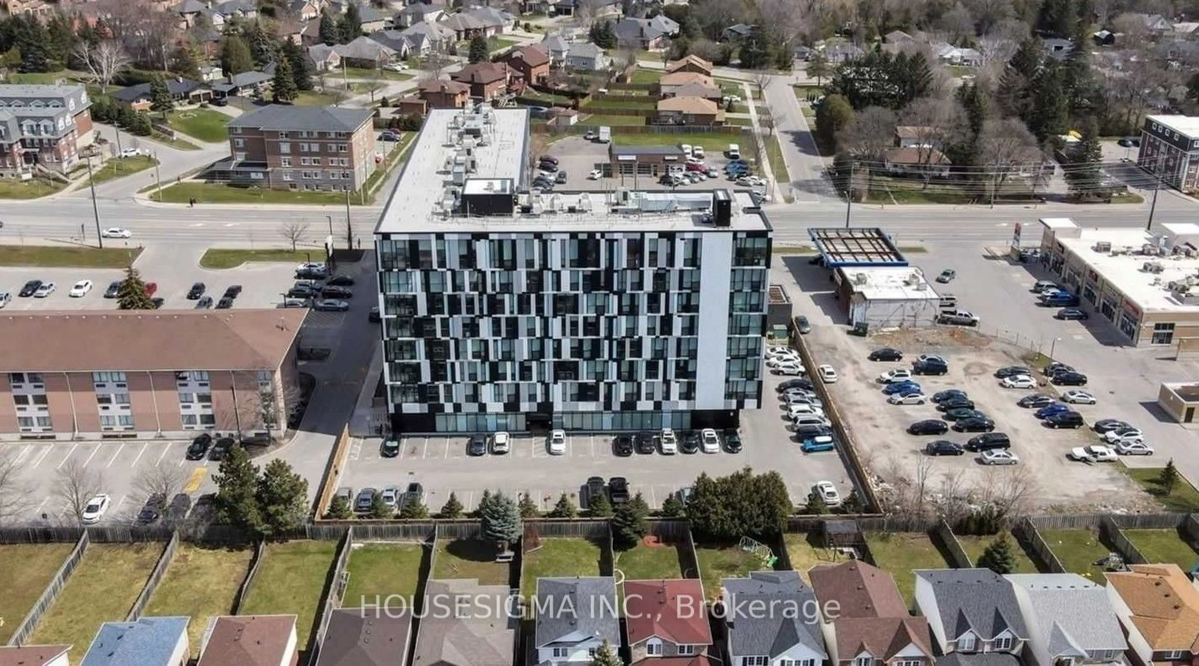 A pic from exterior of the house or condo, the street view for 1900 Simcoe St #428, Oshawa Ontario L1G 4Y3