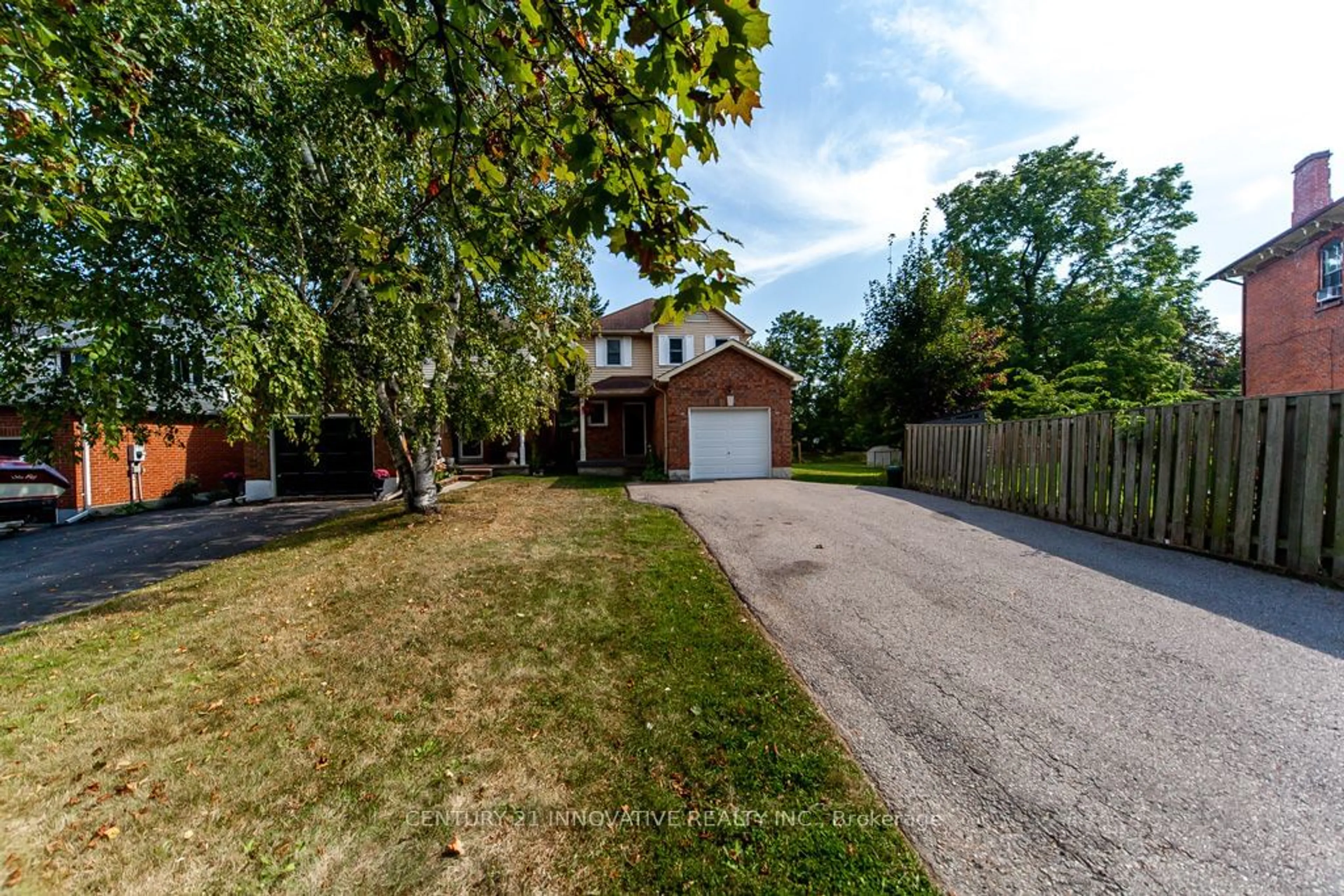 Frontside or backside of a home, the street view for 1 Prout Dr, Clarington Ontario L1C 4A5