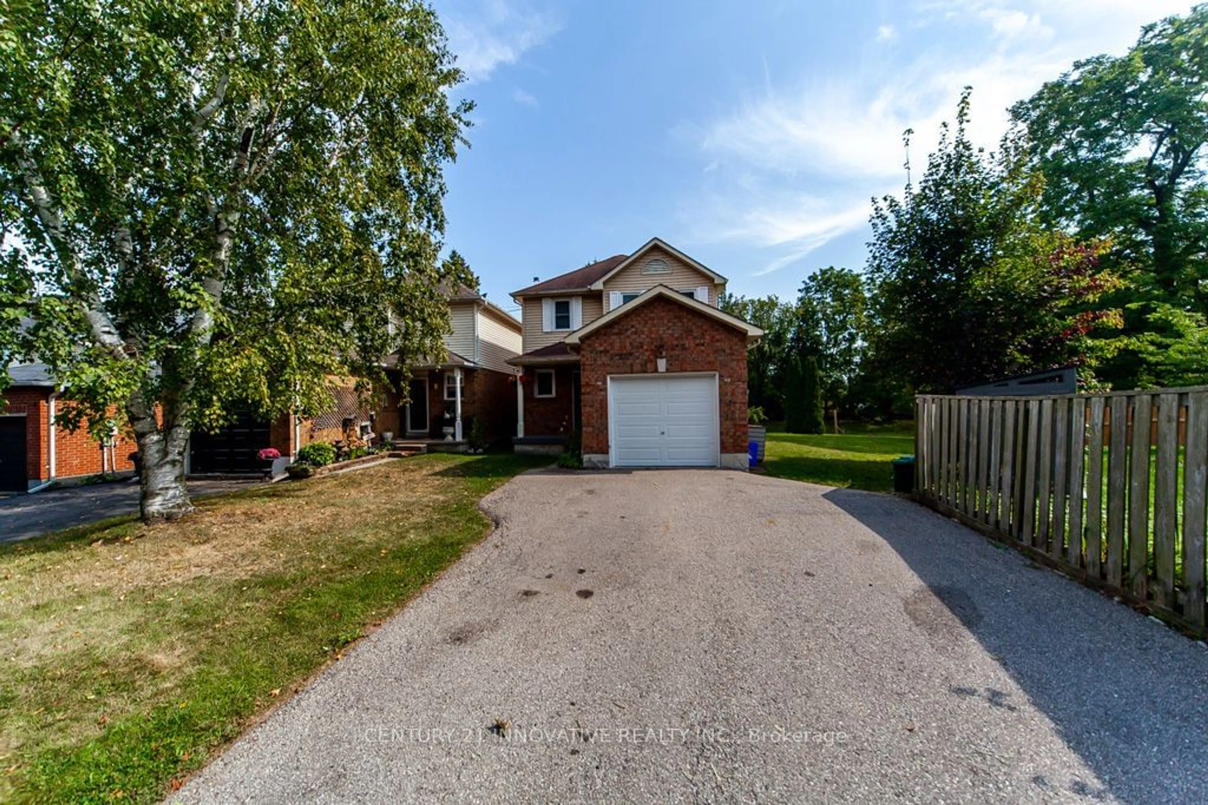 Frontside or backside of a home, the street view for 1 Prout Dr, Clarington Ontario L1C 4A5