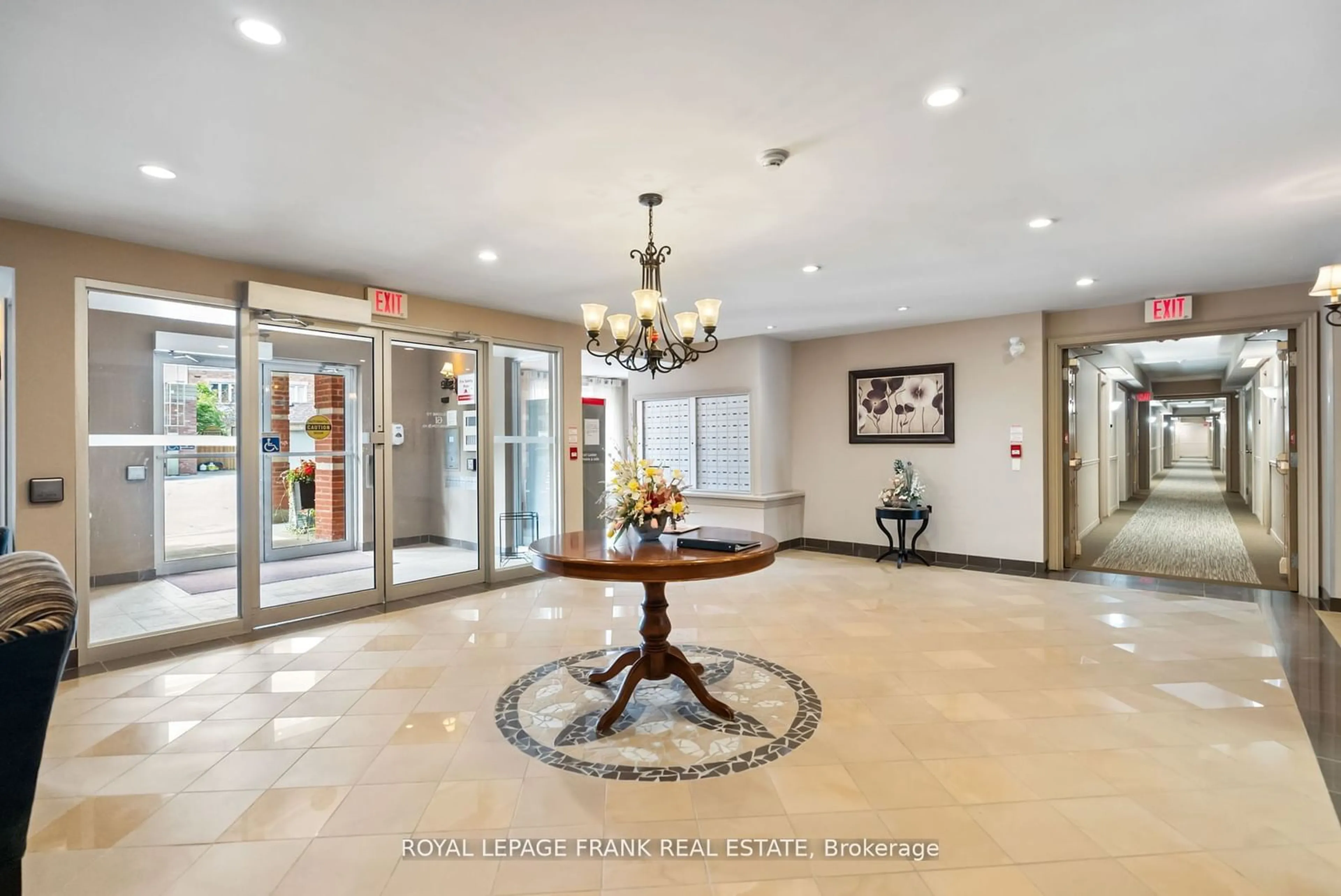 Indoor lobby, ceramic floors for 61 Clarington Blvd #217, Clarington Ontario L1C 0H6