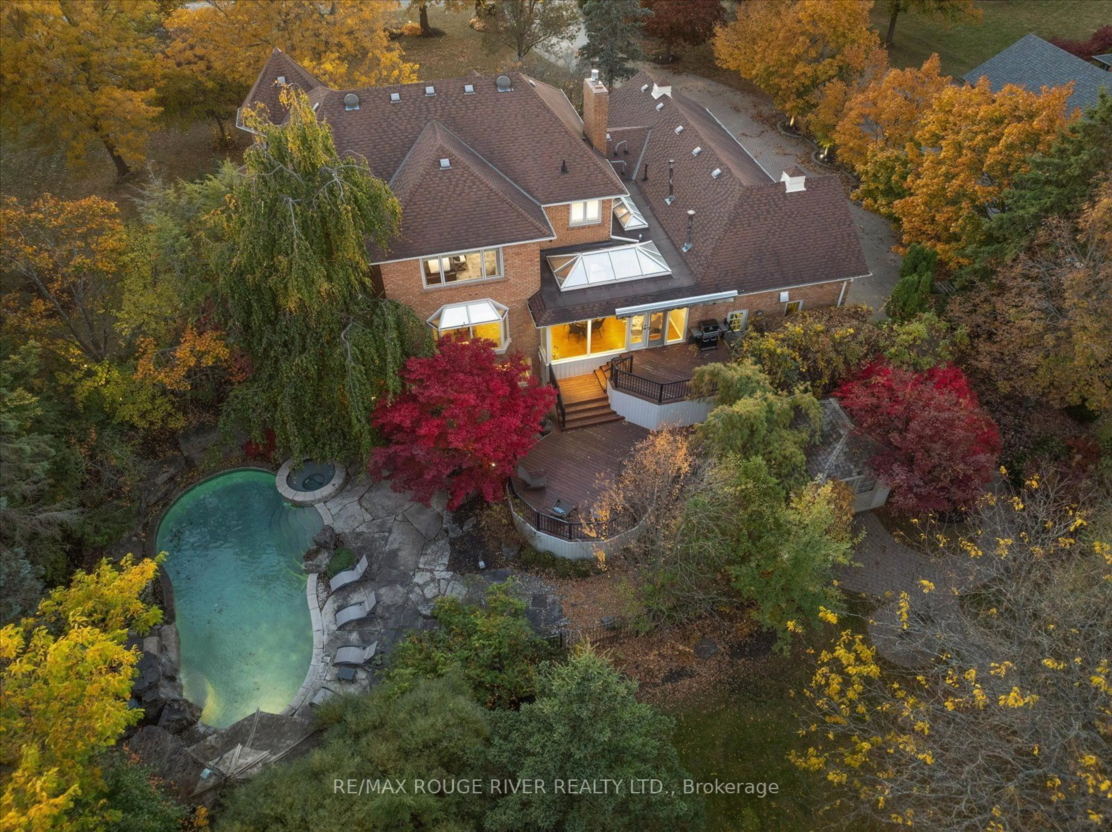 Frontside or backside of a home, the fenced backyard for 2317 Salem Rd, Ajax Ontario L1S 4S7