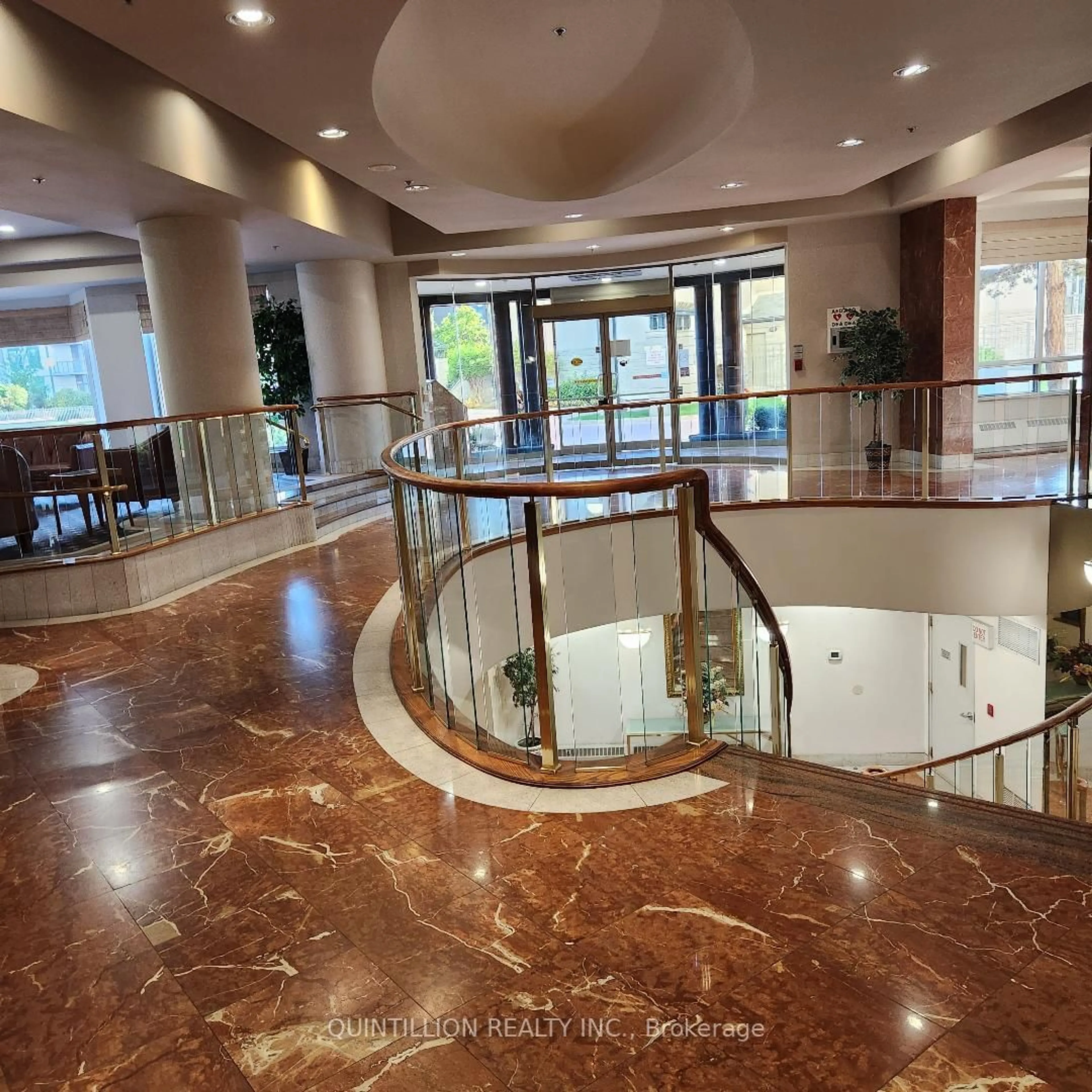 Indoor lobby, ceramic floors for 228 Bonis Ave #2505, Toronto Ontario M1T 3W4