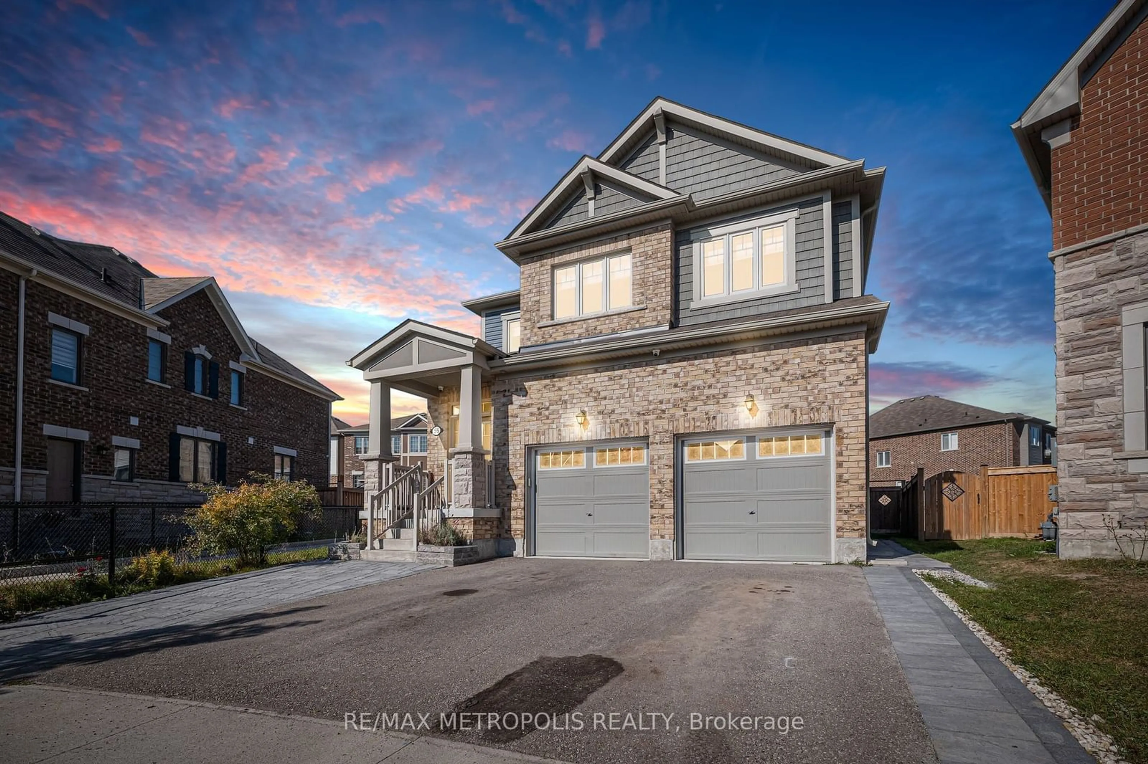 Frontside or backside of a home, the street view for 55 Westfield Dr, Whitby Ontario L1P 0E8