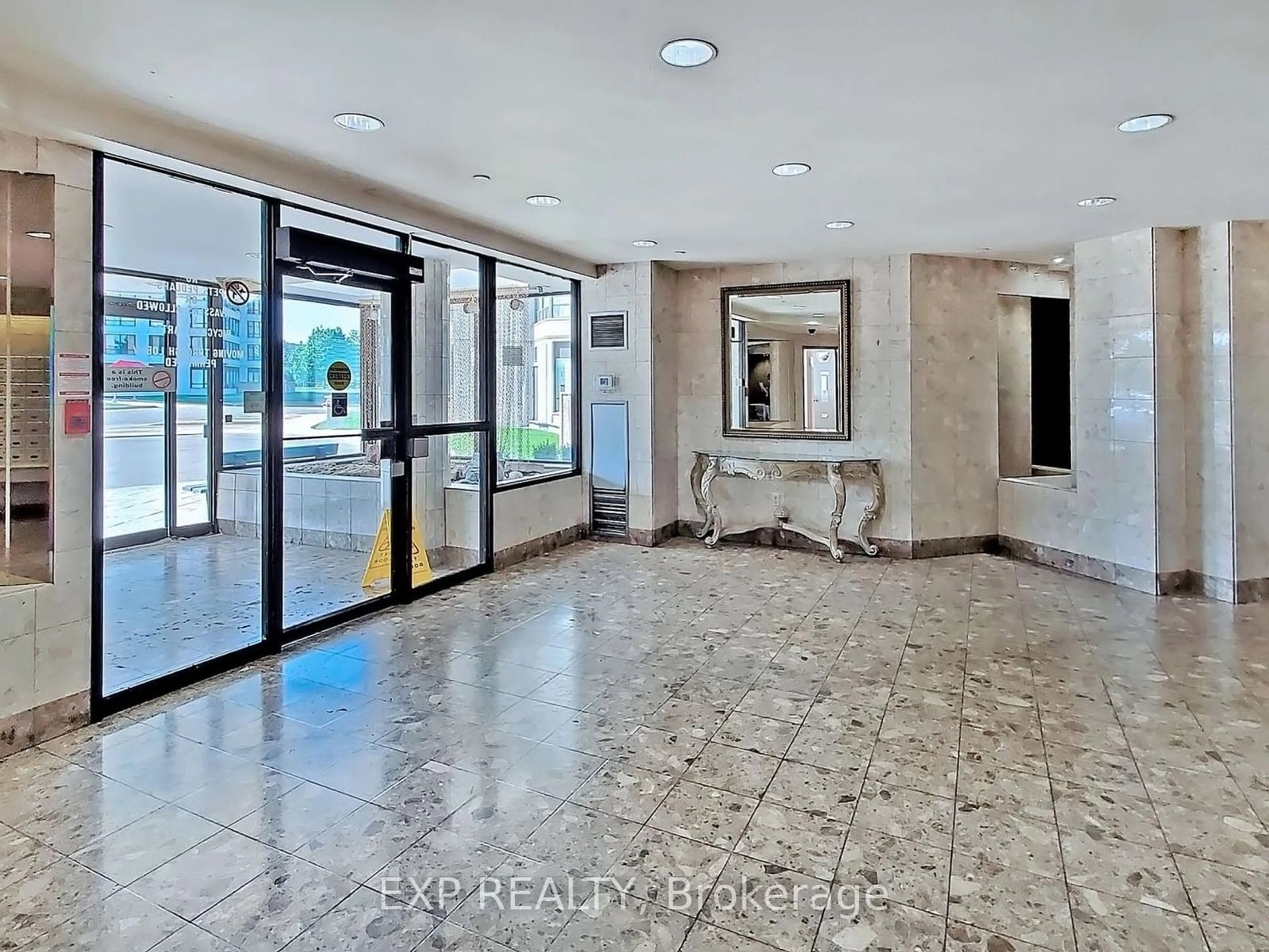 Indoor foyer, ceramic floors for 350 Alton Towers Circ #1210, Toronto Ontario M1V 5E3