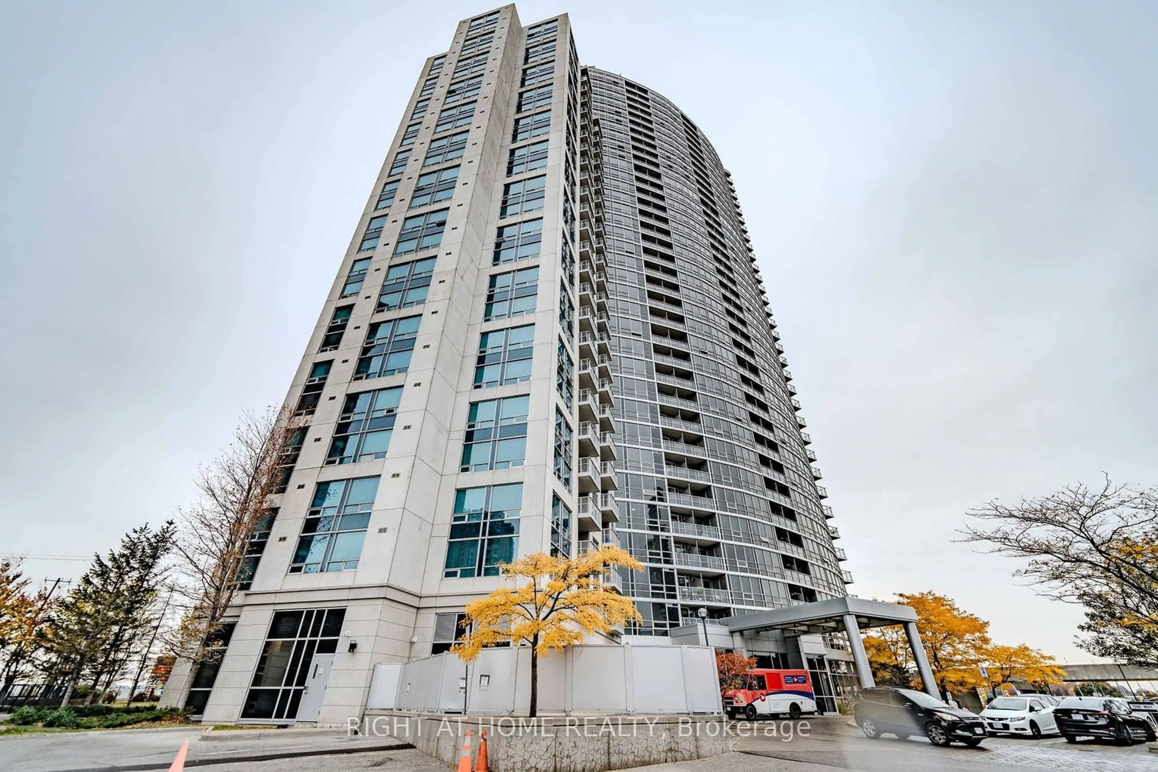 A pic from exterior of the house or condo, the front or back of building for 83 Borough Dr #206, Toronto Ontario M1P 5E4