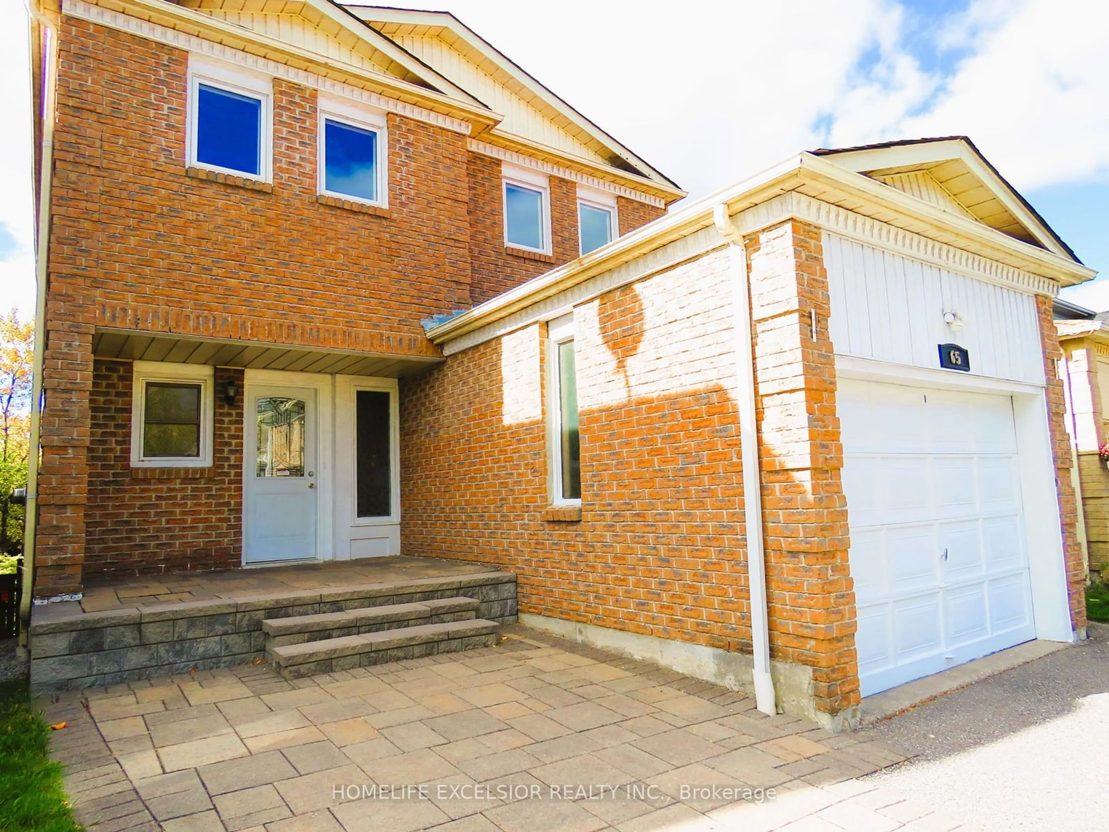 Home with brick exterior material for 65 Reed Dr, Ajax Ontario L1S 6T6