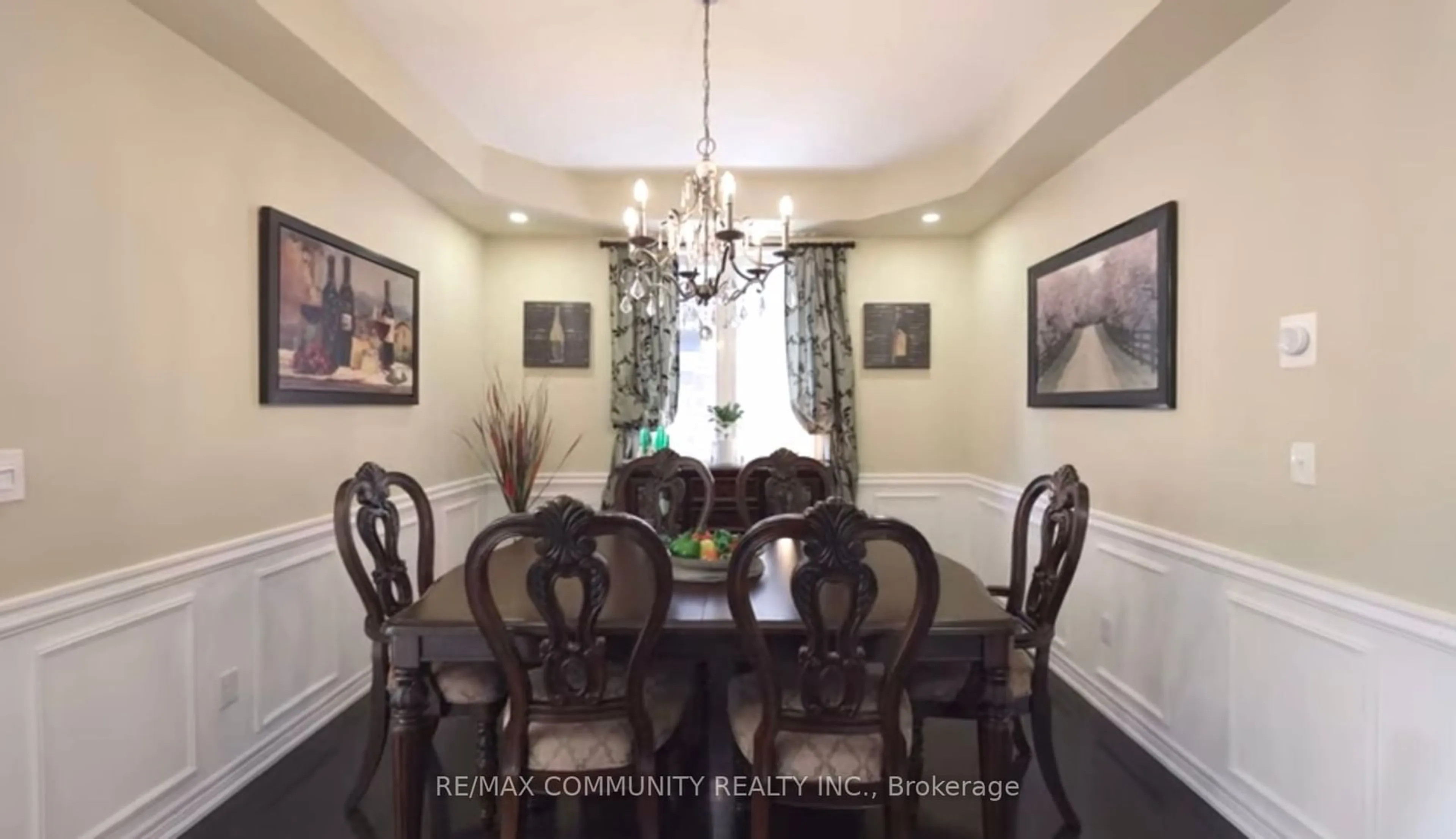 Dining room, wood floors, cottage for 63 Buxton Lane, Clarington Ontario L1C 0J5