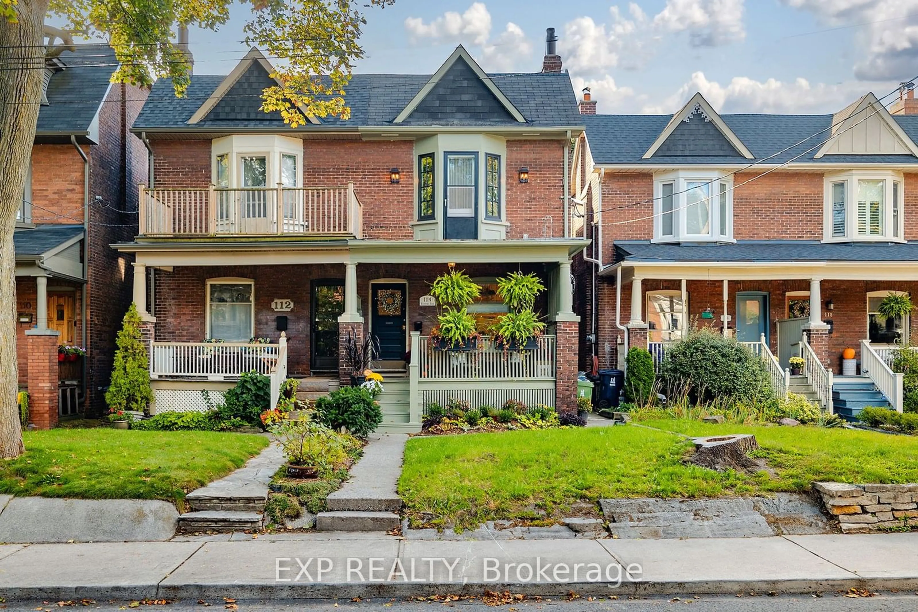 Home with brick exterior material for 114 Rainsford Rd, Toronto Ontario M4L 3N9