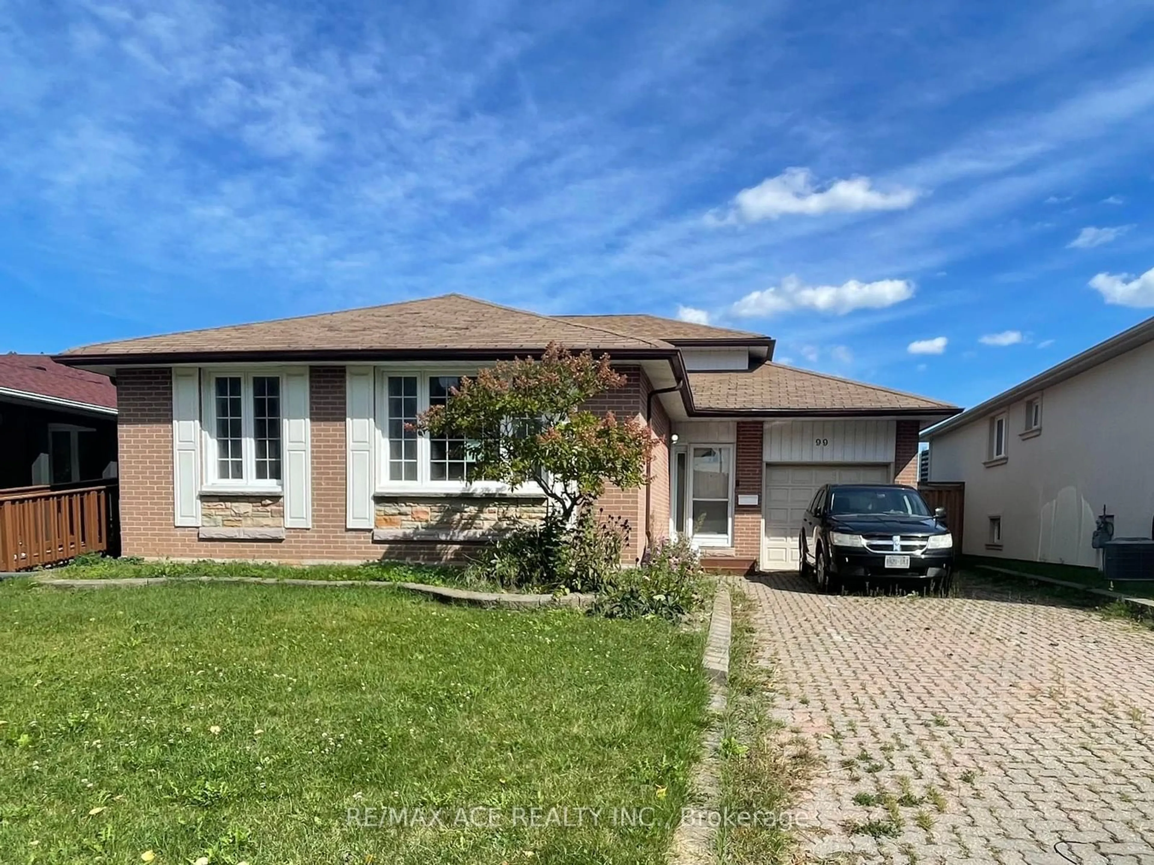 Frontside or backside of a home, the street view for 99 Amberjack Blvd, Toronto Ontario M1H 2J6