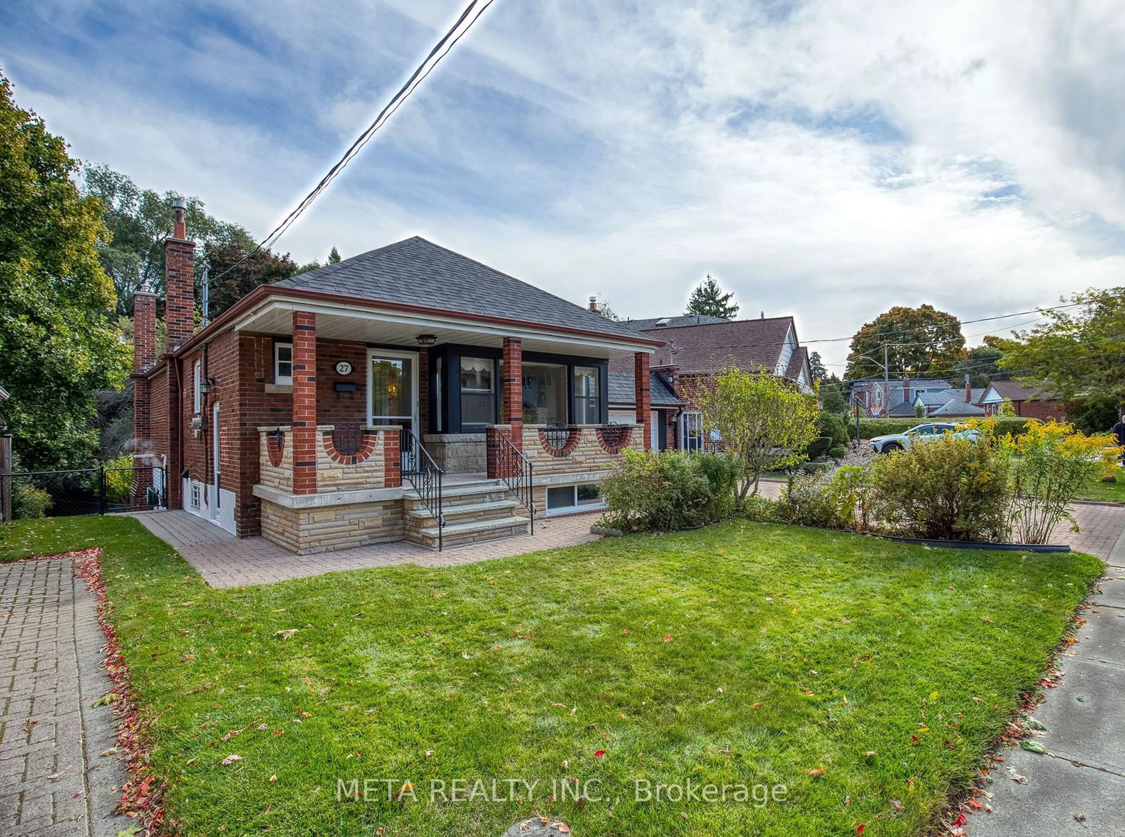 Frontside or backside of a home, the street view for 27 Glen Gannon Dr, Toronto Ontario M4B 2W3