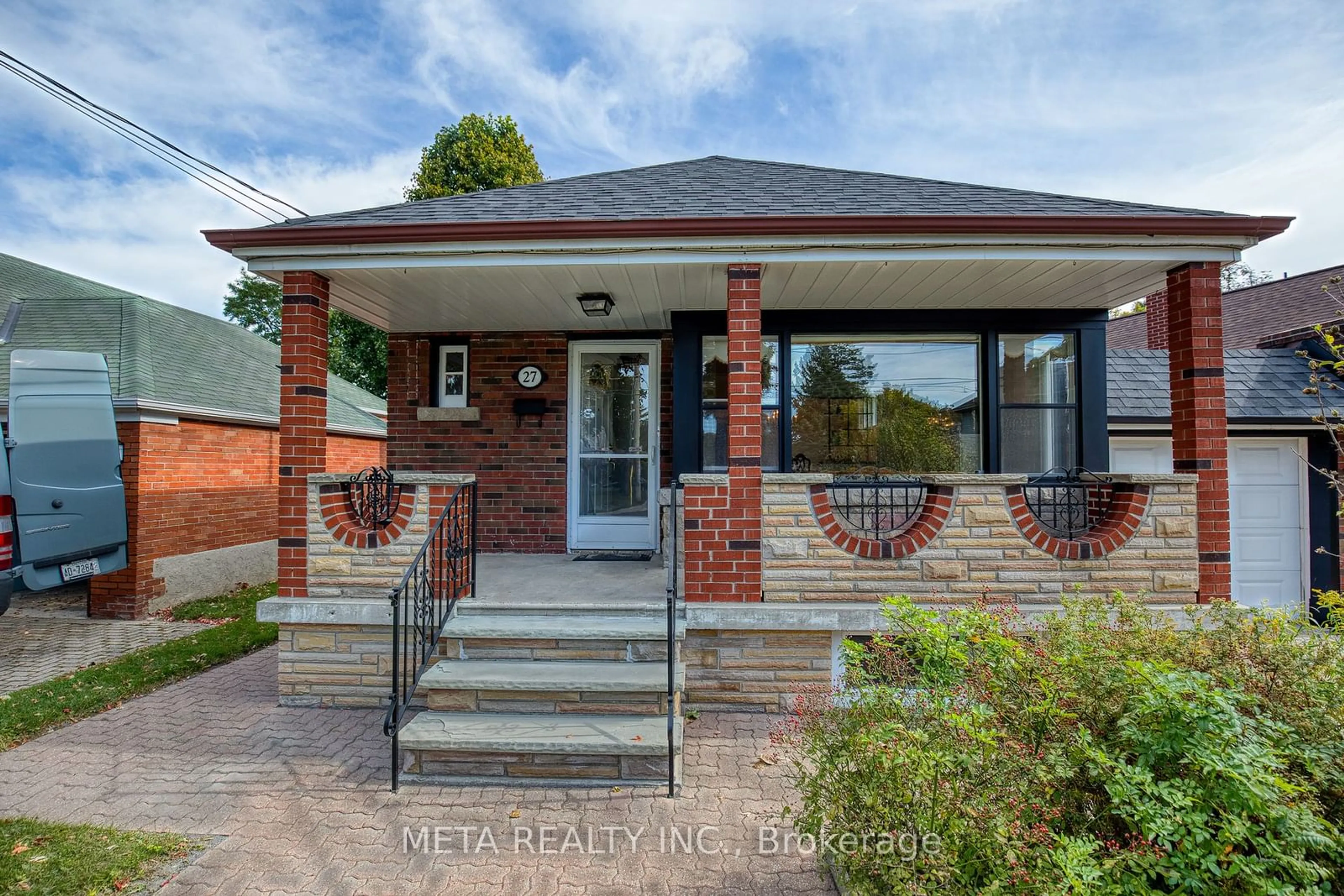 Home with brick exterior material for 27 Glen Gannon Dr, Toronto Ontario M4B 2W3