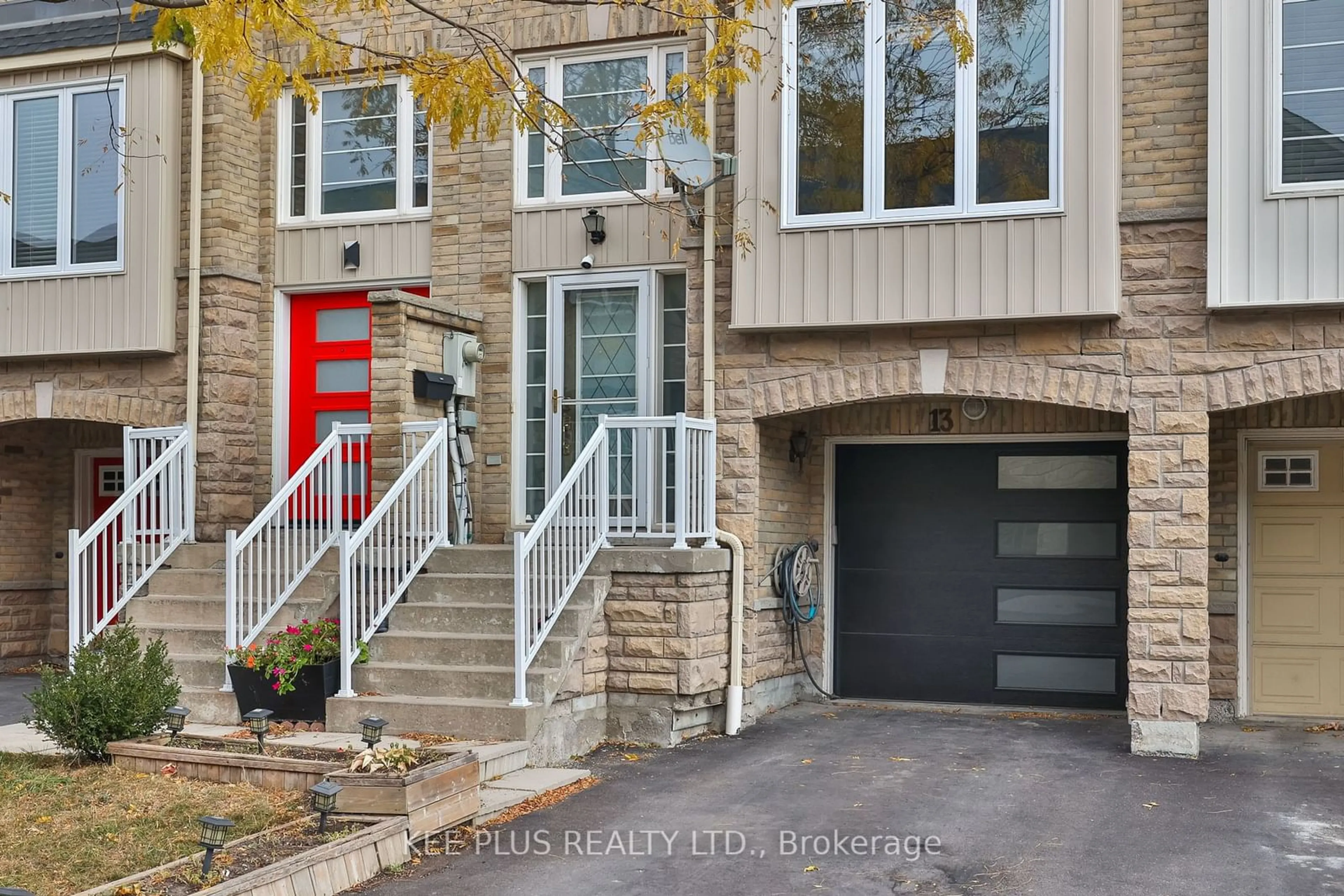 A pic from exterior of the house or condo, the street view for 13 Talbotshire St, Ajax Ontario L1S 0A6