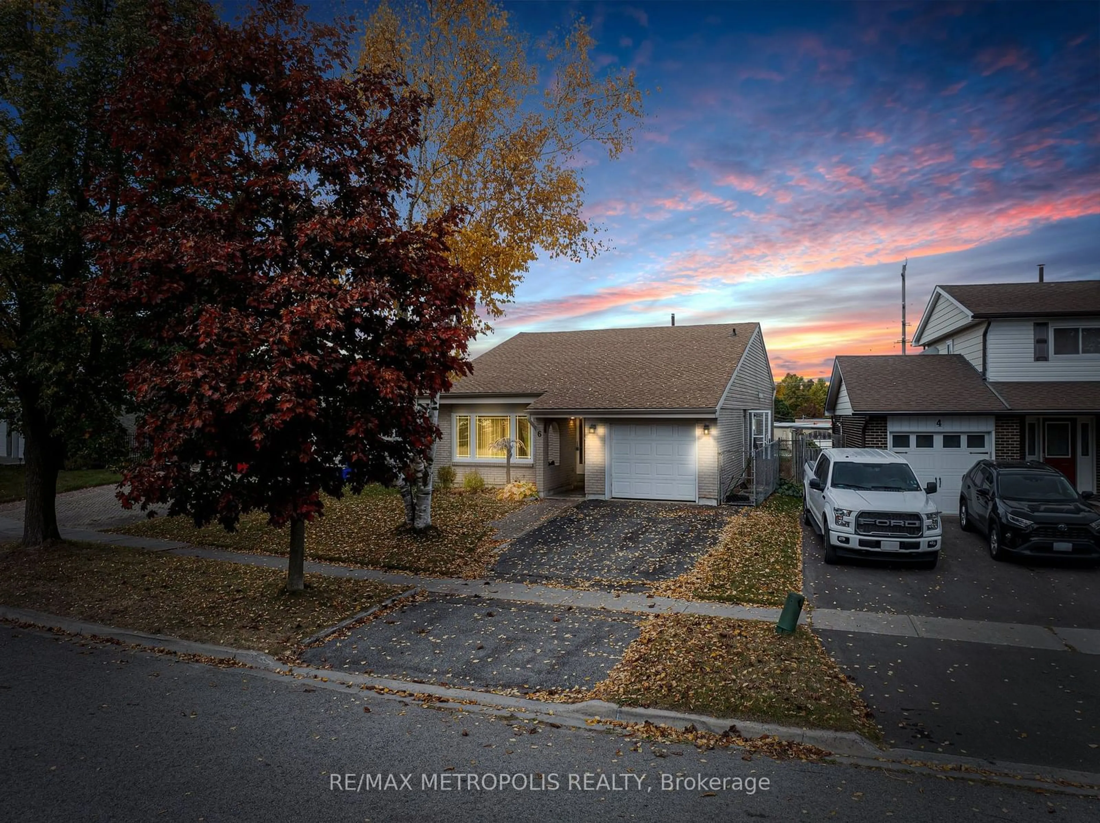 Frontside or backside of a home, the street view for 6 Danton Crt, Ajax Ontario L1S 3G1