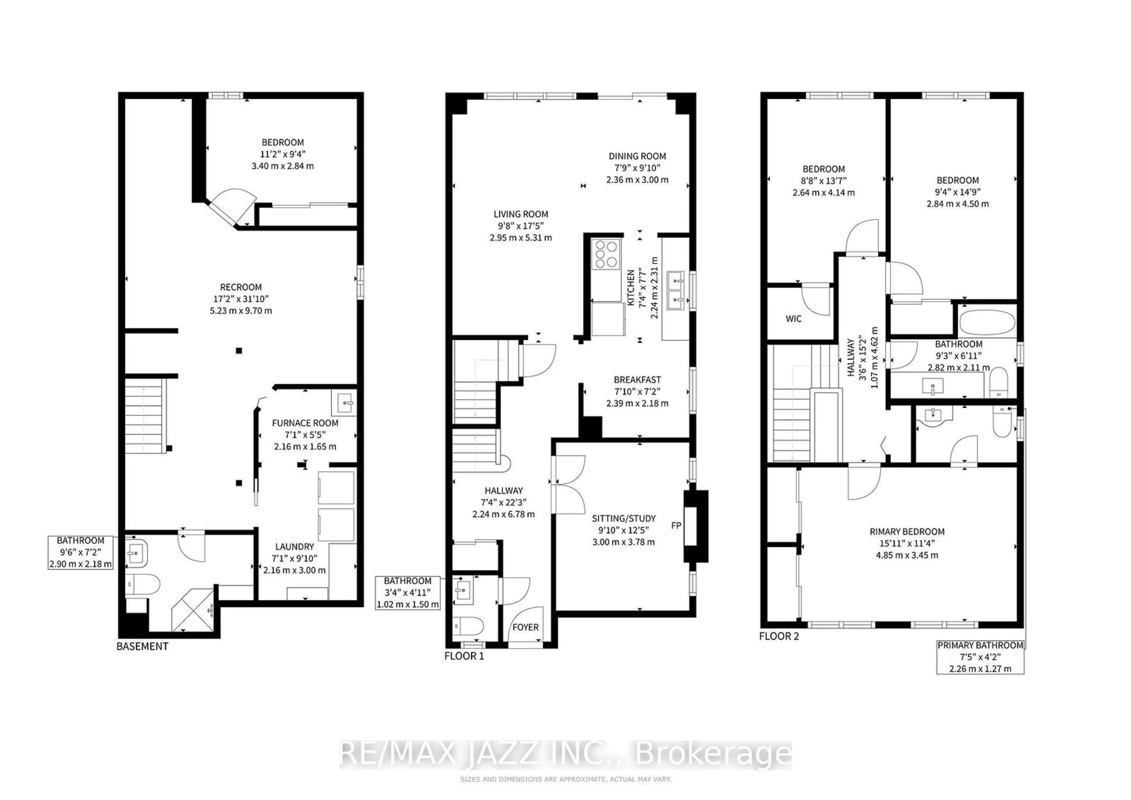 Floor plan for 677 Grandview Dr, Oshawa Ontario L1H 7V9