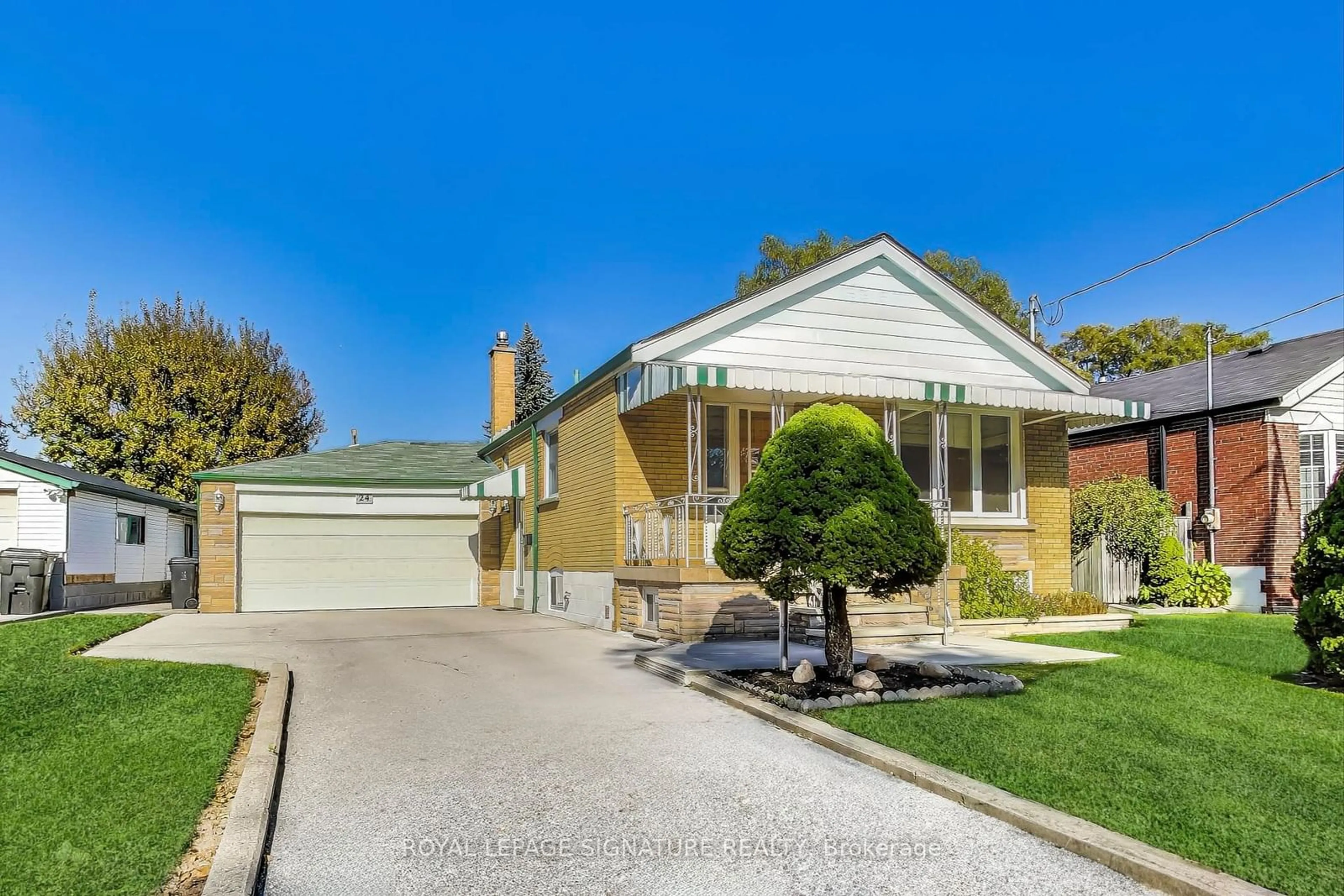 Frontside or backside of a home, the street view for 24 Castille Ave, Toronto Ontario M1R 2C1