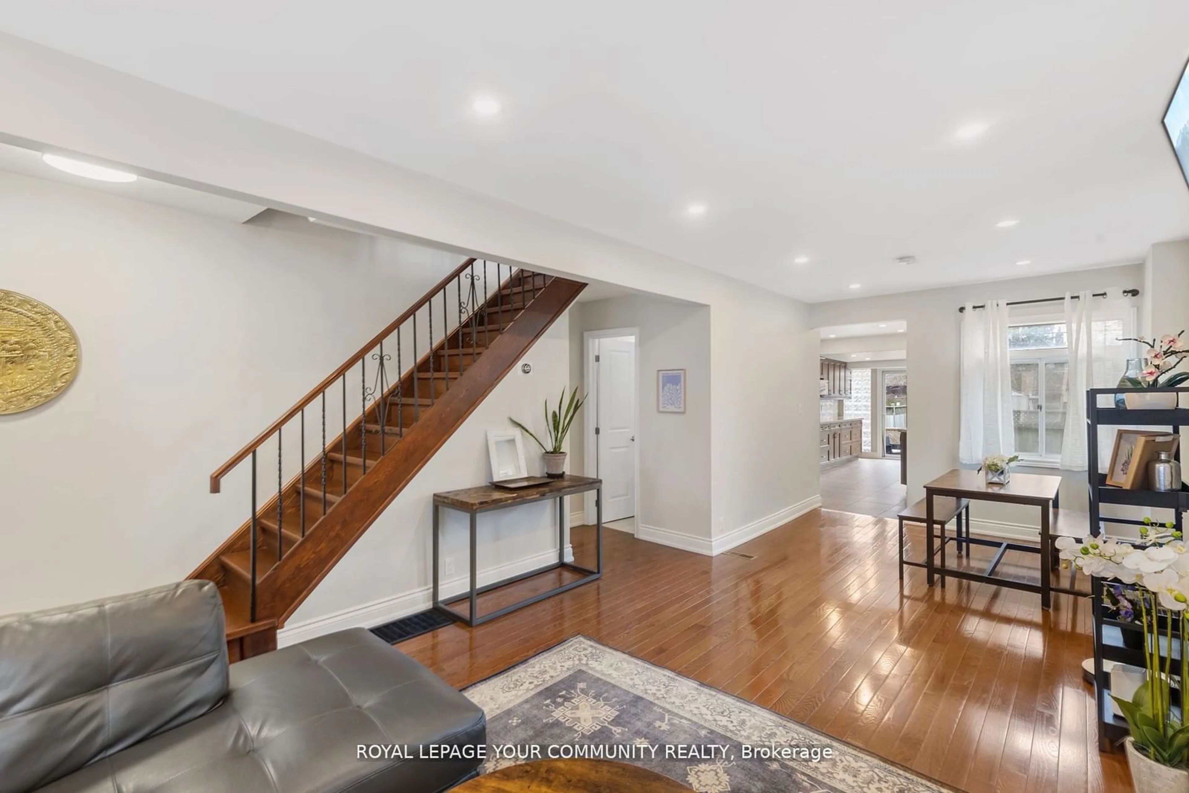 Indoor entryway, wood floors for 11 Denton Ave, Toronto Ontario M4C 1T7