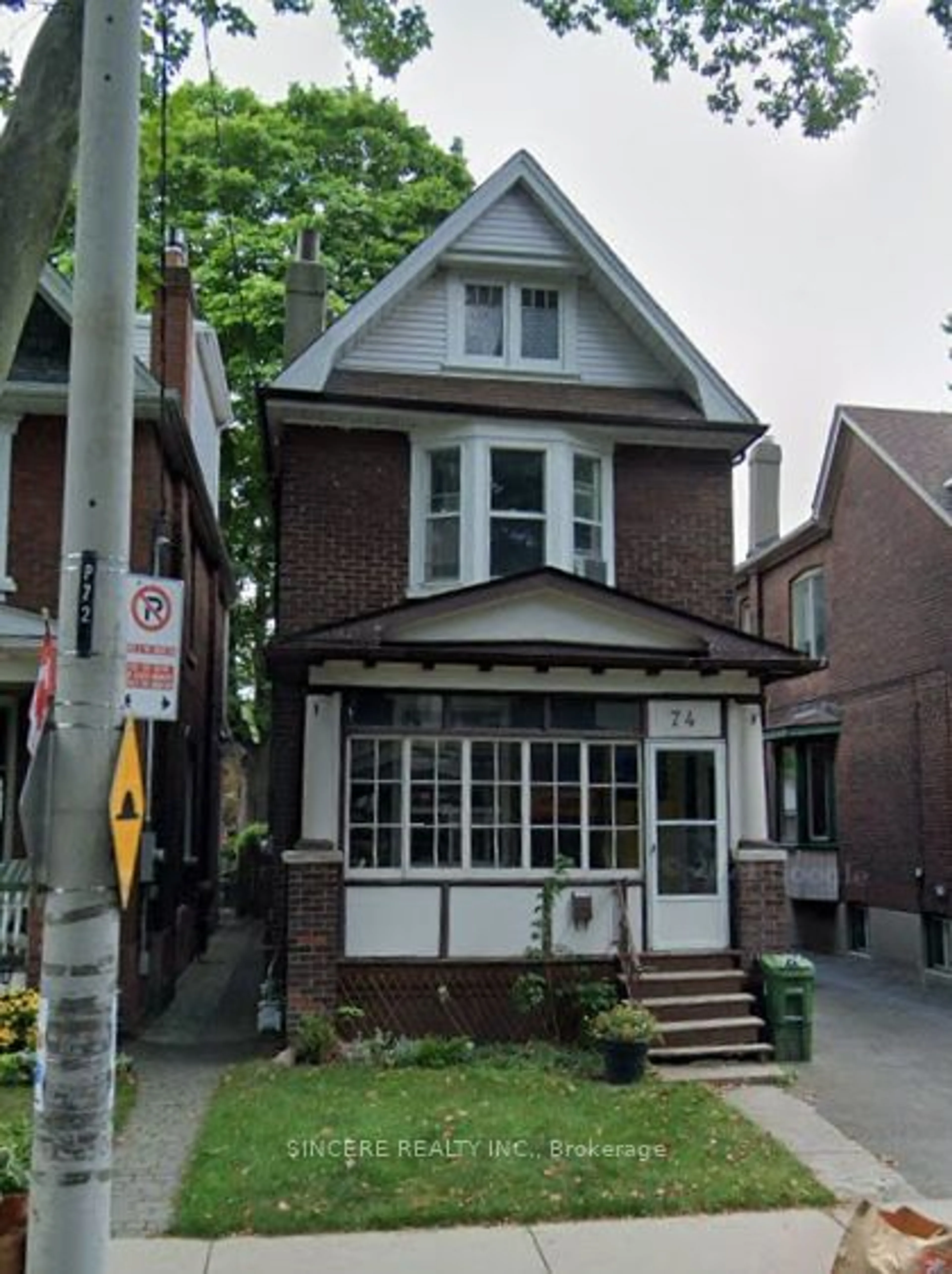 A pic from exterior of the house or condo, the front or back of building for 74 Langford Ave, Toronto Ontario M4J 3E3