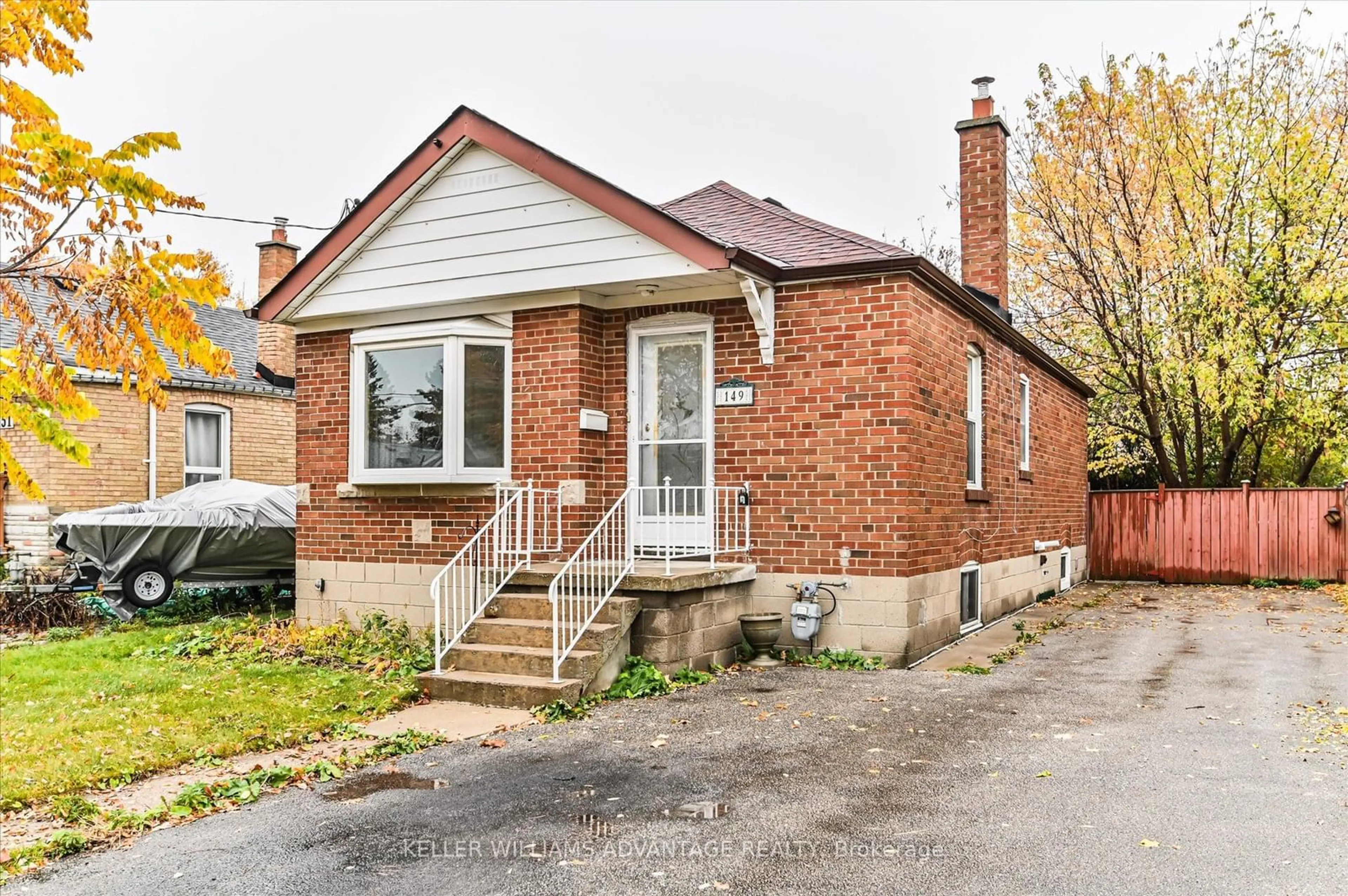 Home with brick exterior material for 149 N Bonnington Ave, Toronto Ontario M1K 1Y2