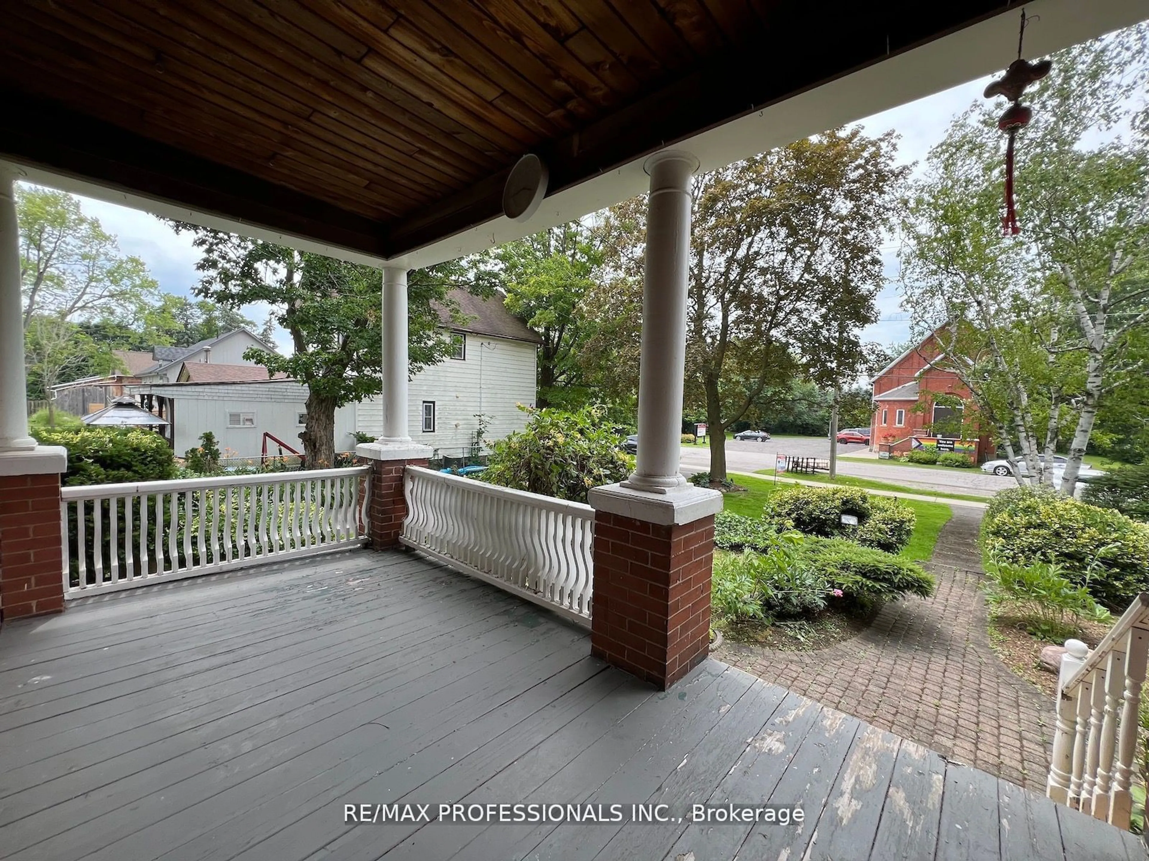 Patio, the fenced backyard for 5057 Old Brock Rd, Pickering Ontario L1Y 1B3