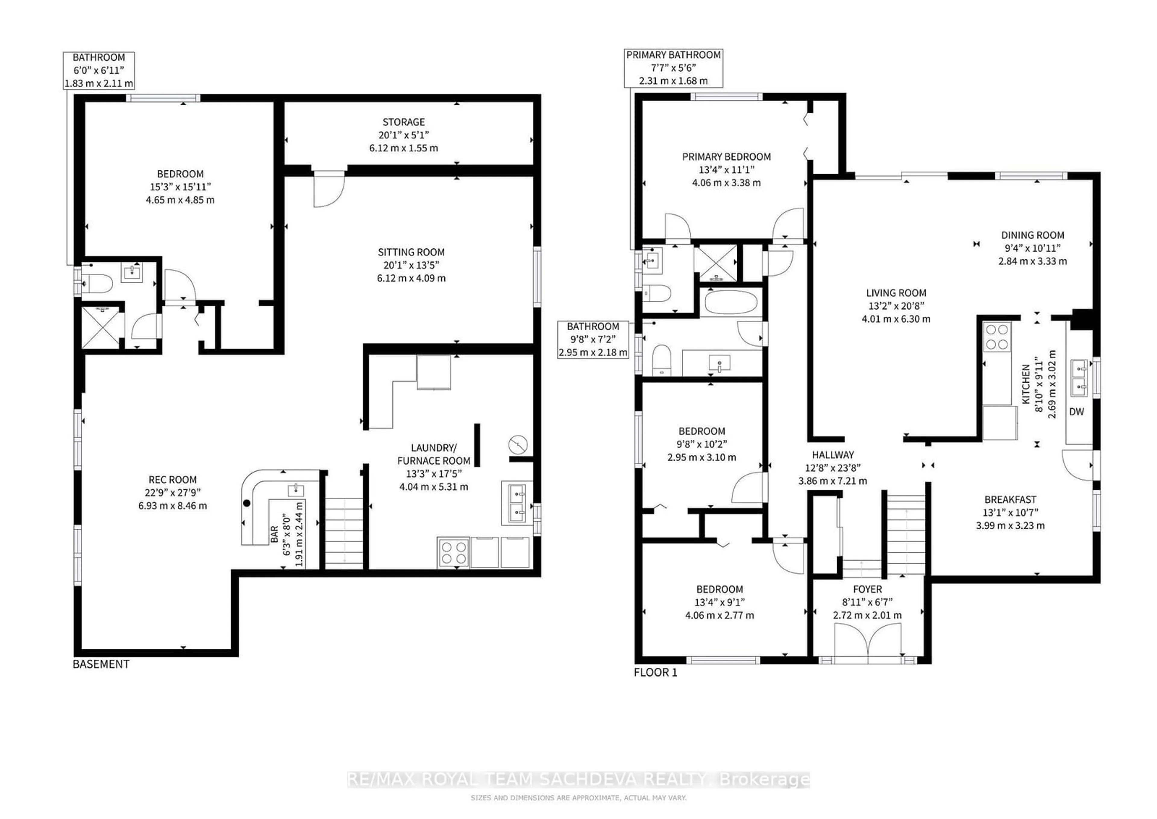 Floor plan for 524 Scarborough Golf Club Rd Rd, Toronto Ontario M1G 1H2