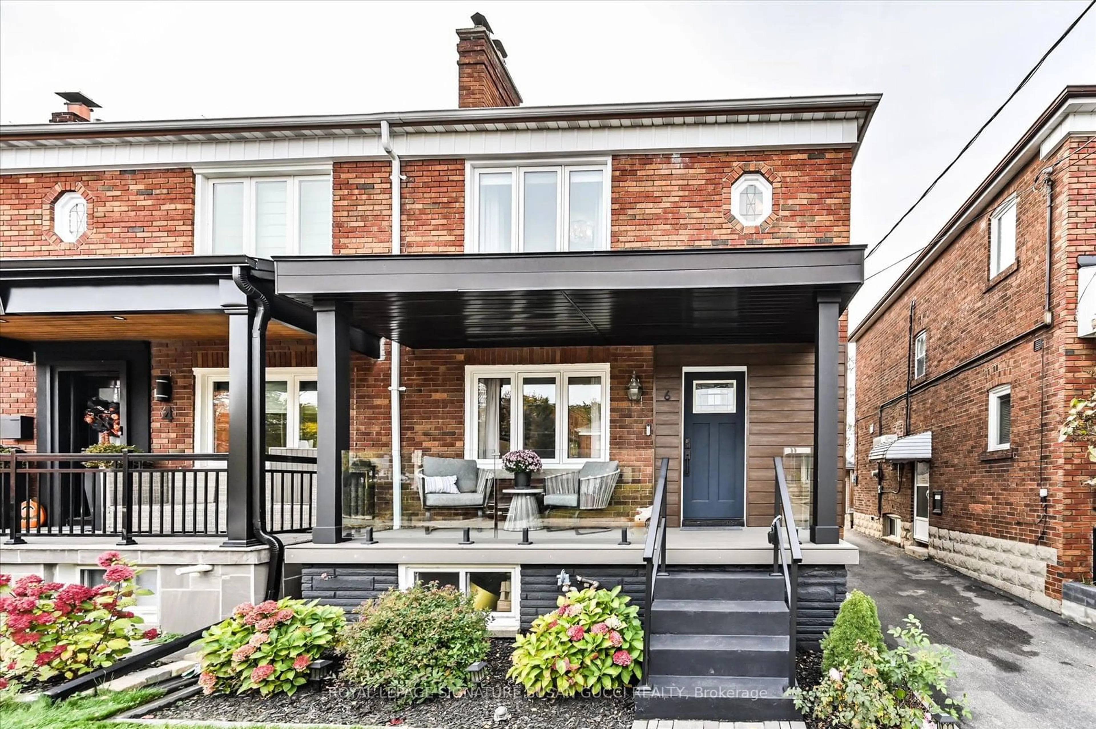 Home with brick exterior material for 6 Lankin Blvd, Toronto Ontario M4J 4W8