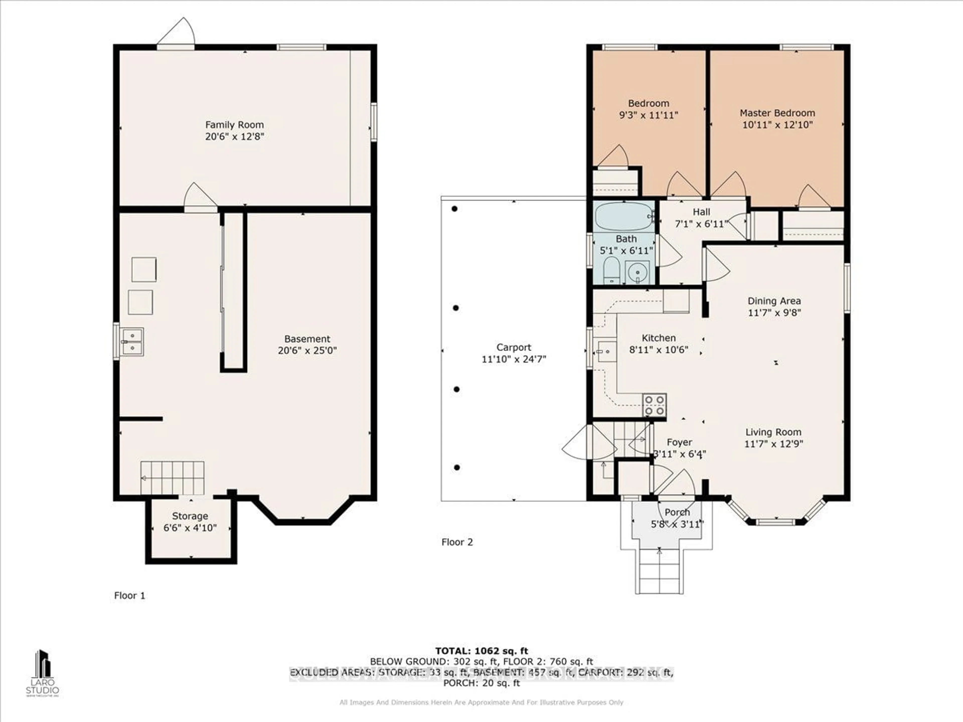 Floor plan for 1267 Kingston Rd, Toronto Ontario M1N 1P4