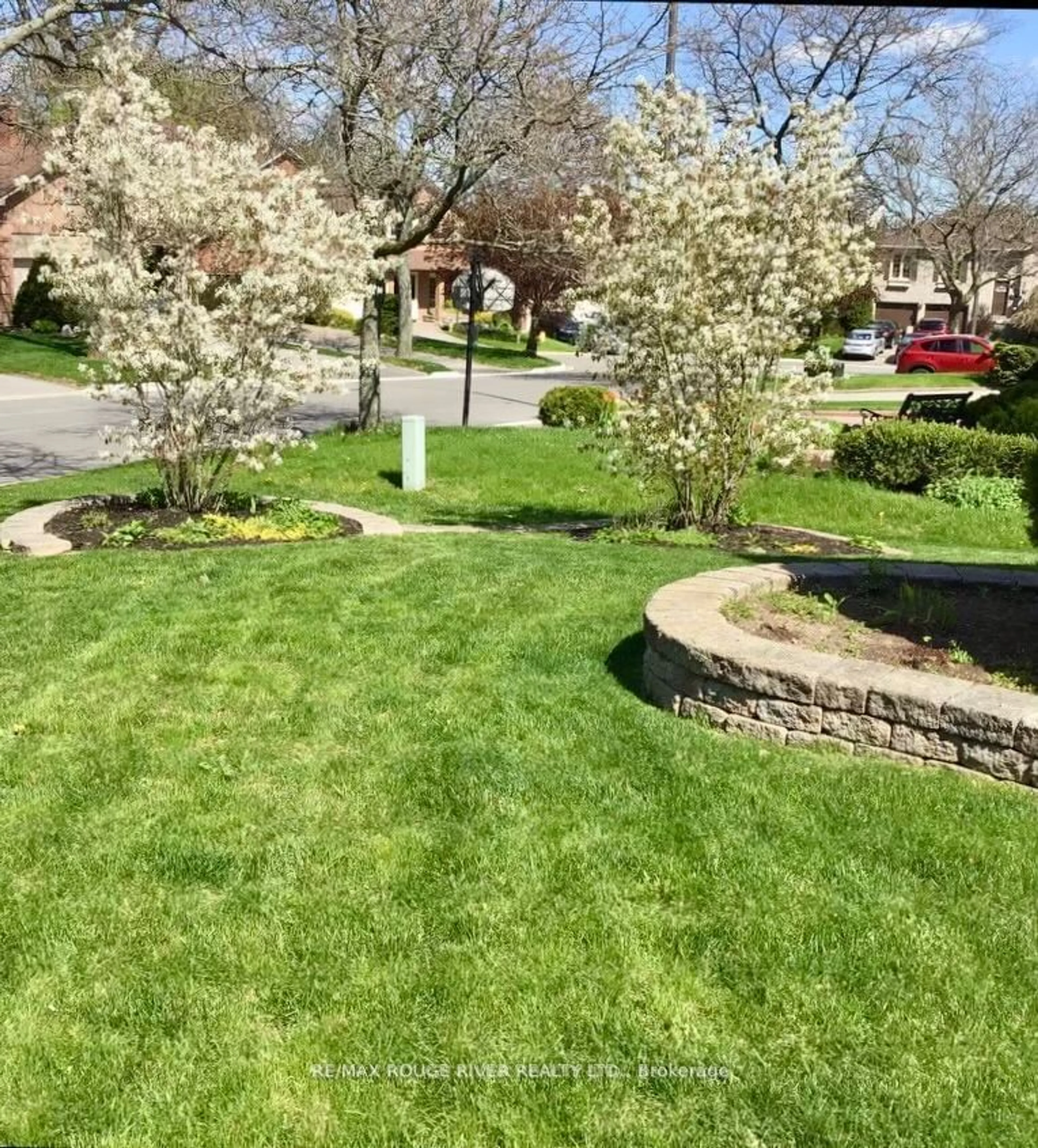 Frontside or backside of a home, the fenced backyard for 3 Nijinsky Crt, Whitby Ontario L1N 7L7