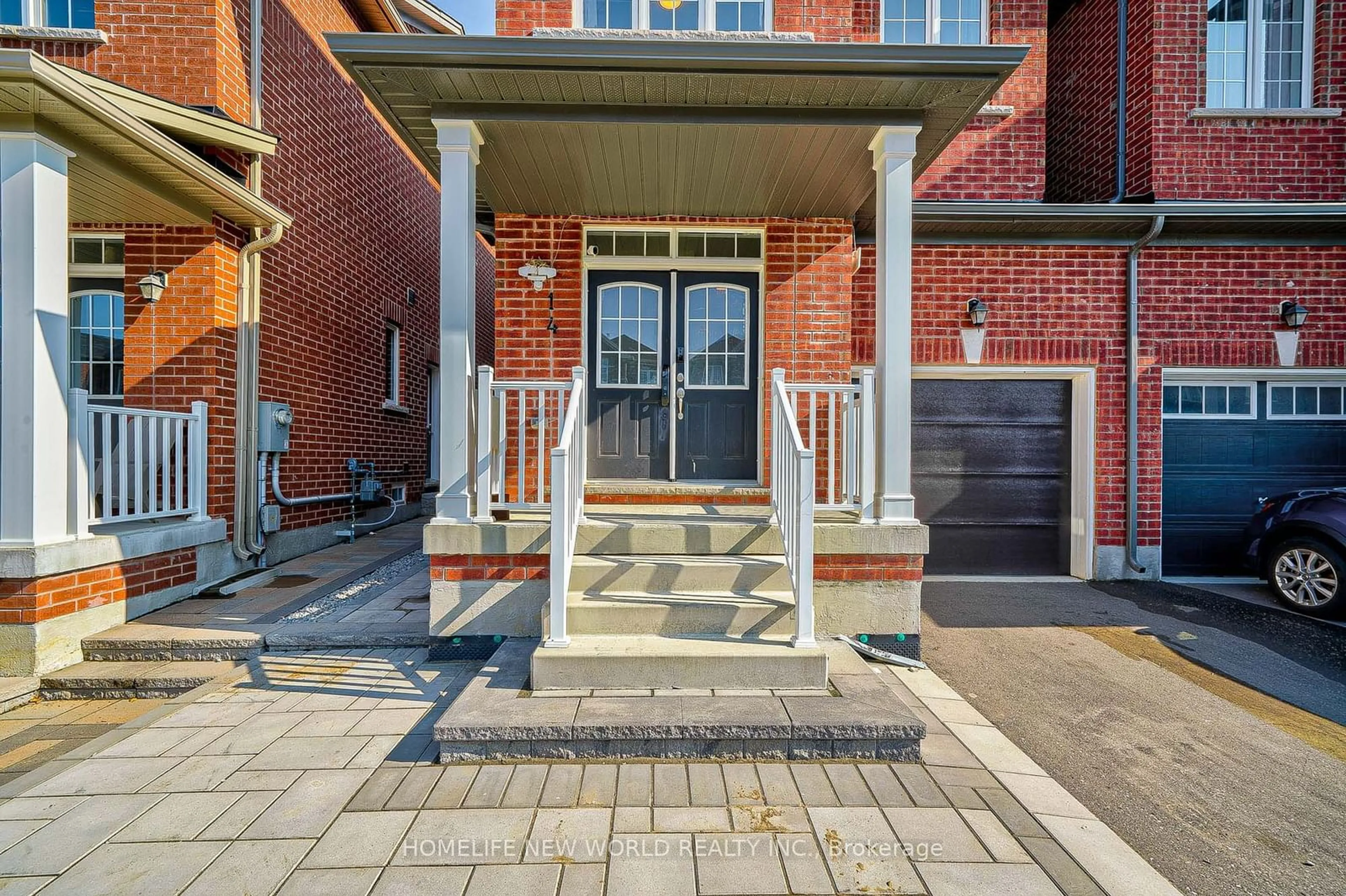 A pic from exterior of the house or condo, the street view for 14 Reddington Rd, Markham Ontario L3S 0E2