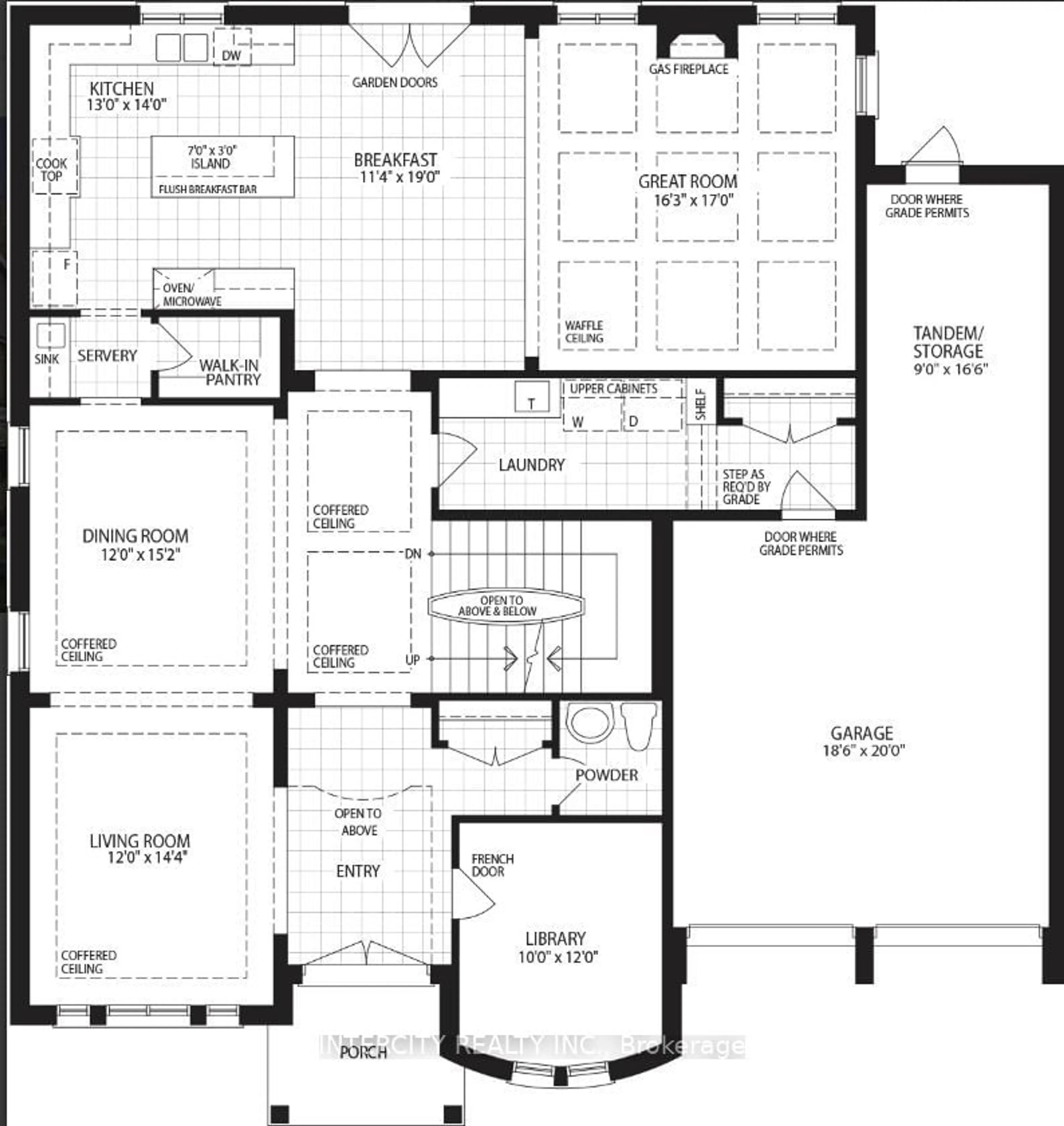 Floor plan for Lot 79 Woodgate Pines Dr, Vaughan Ontario L4H 3X5