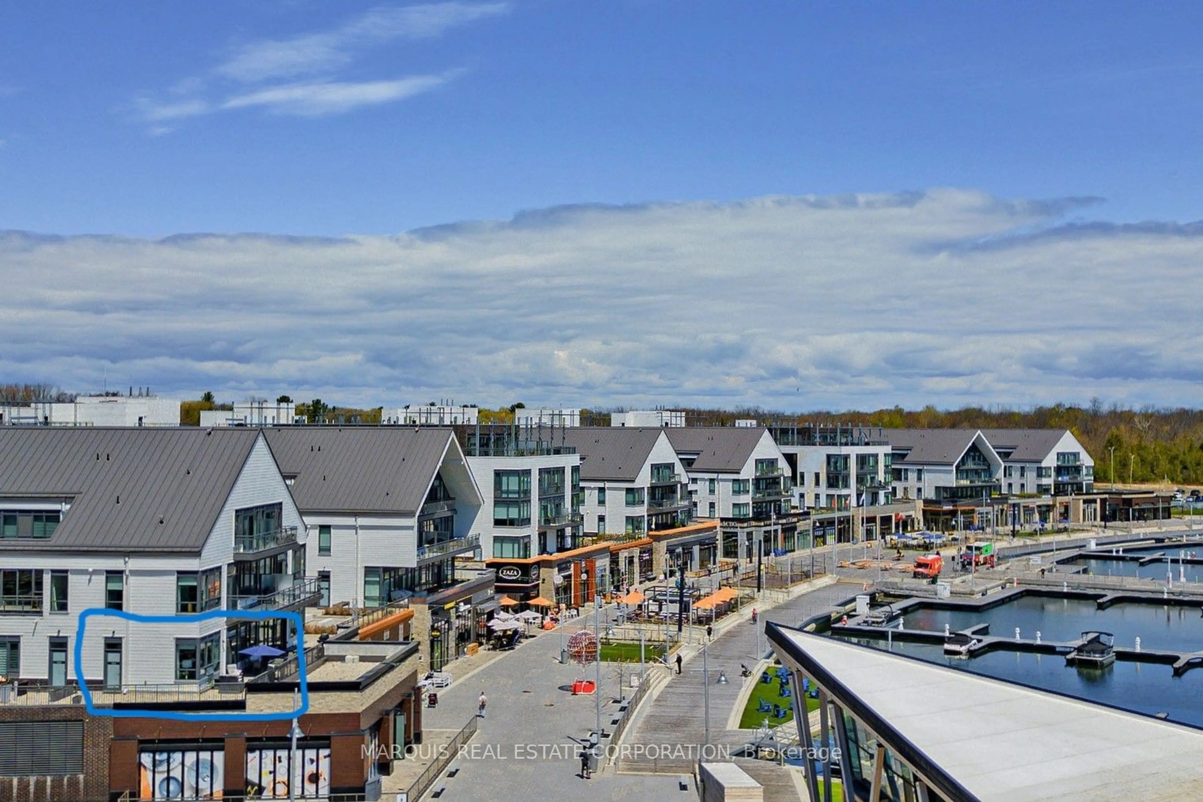 A pic from exterior of the house or condo, the street view for 331 Broward Way #144, Innisfil Ontario L9S 0M7