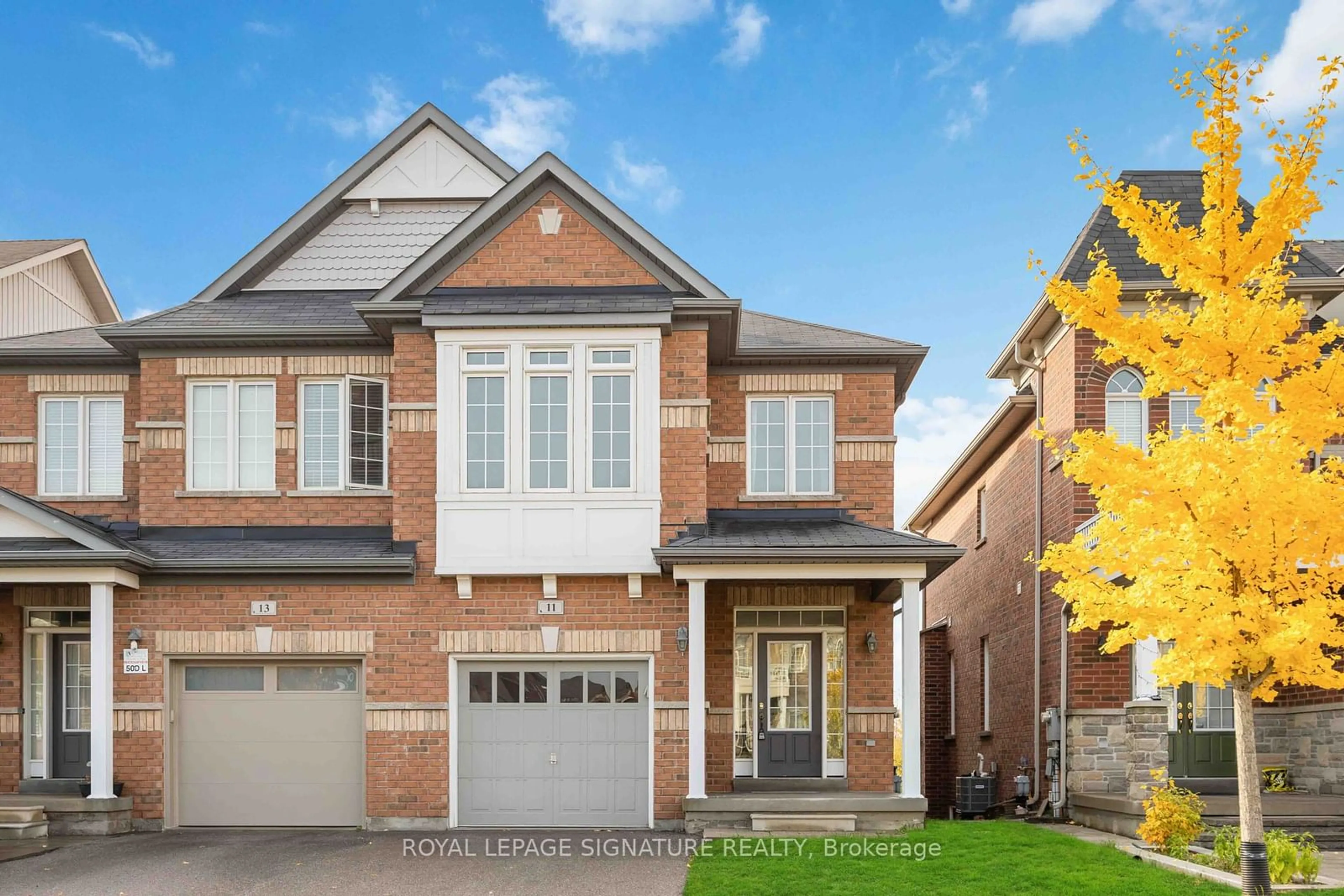 Home with brick exterior material for 11 Gooseman Cres, Markham Ontario L6B 0S3