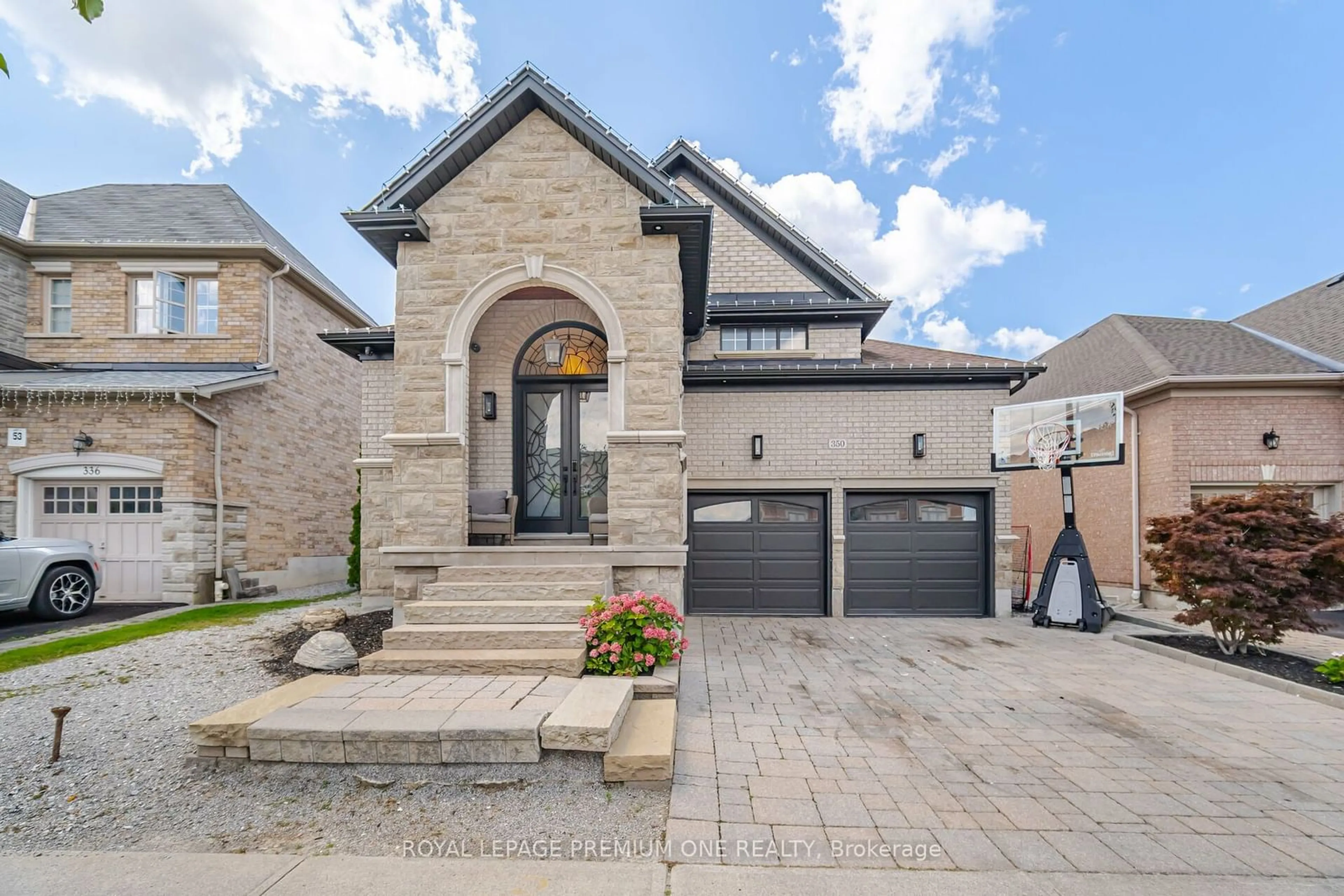 Home with brick exterior material for 350 Via Romano Blvd, Vaughan Ontario L6A 0H6