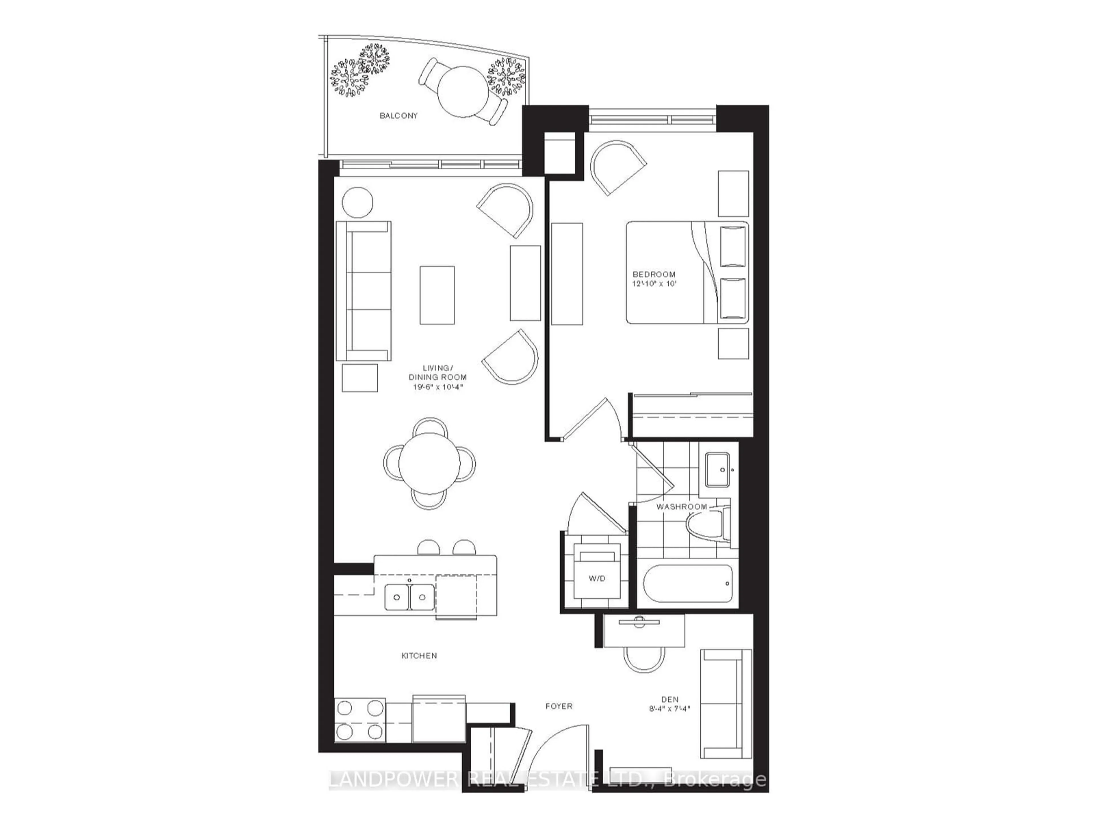 Floor plan for 151 Upper Duke Cres #806, Markham Ontario L6G 0E1