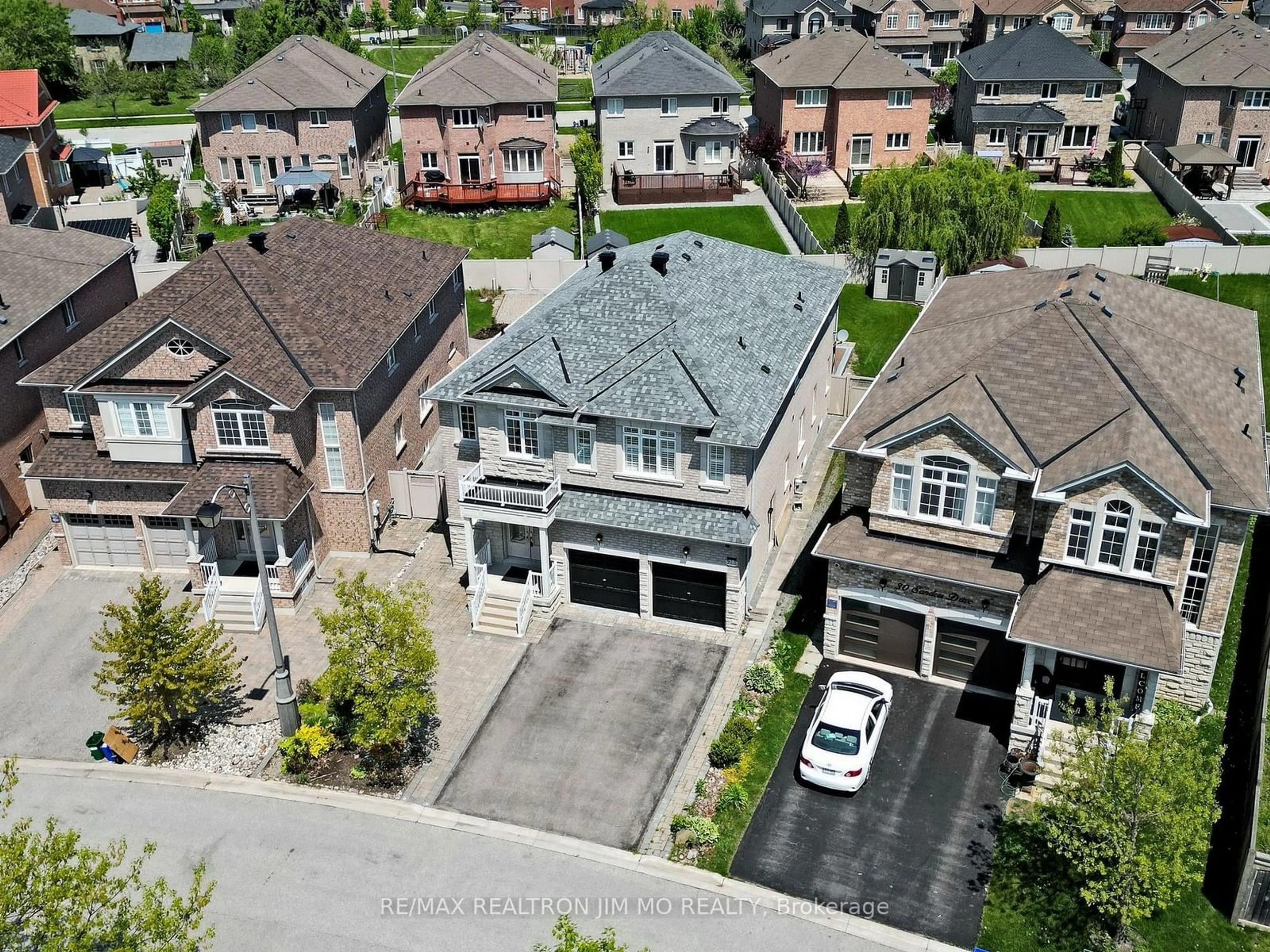 Frontside or backside of a home, the street view for 28 Sanders Dr, Markham Ontario L6B 0M3