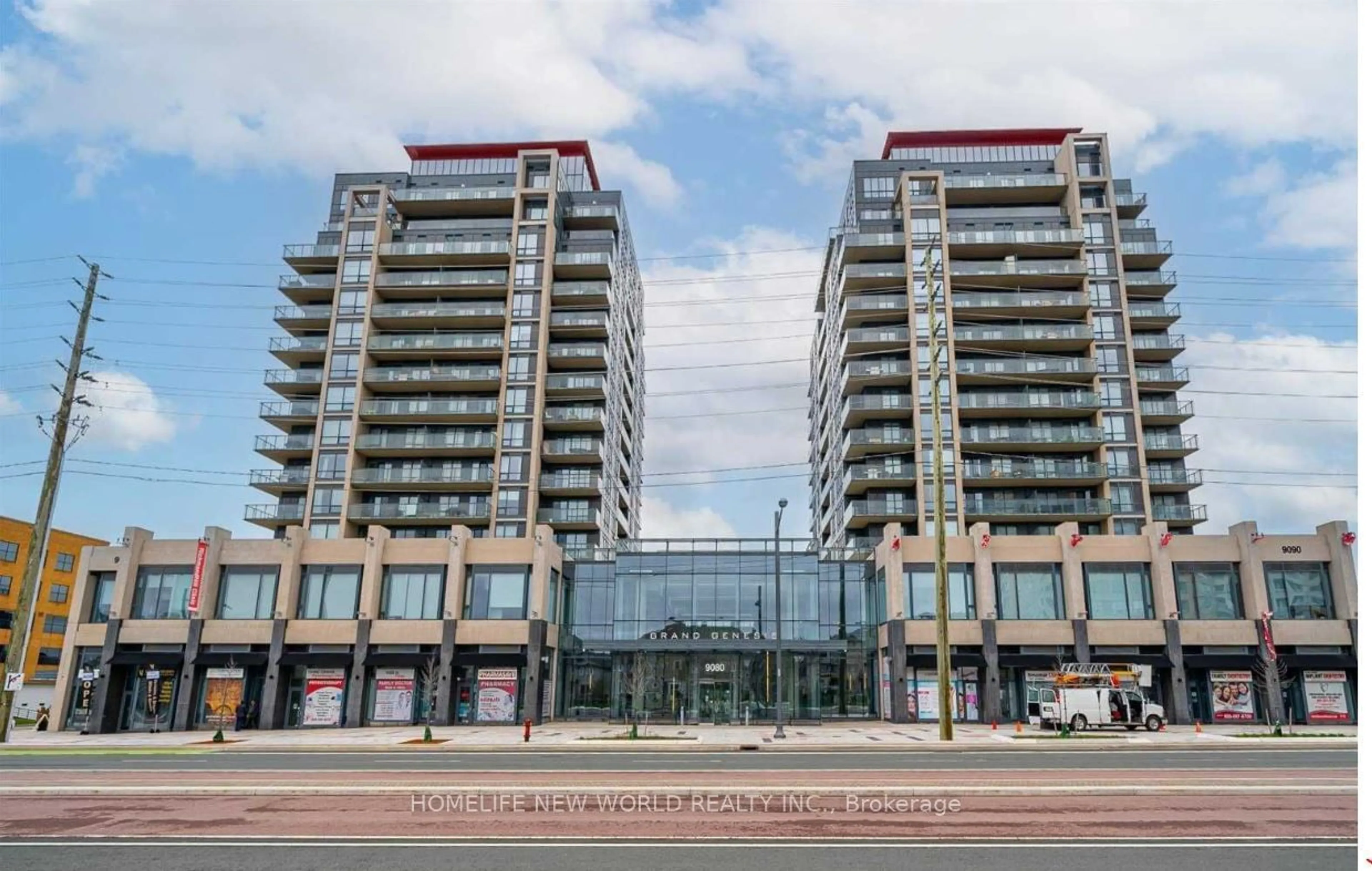 A pic from exterior of the house or condo, the front or back of building for 9090 Yonge St #603B, Richmond Hill Ontario L4C 0Z1