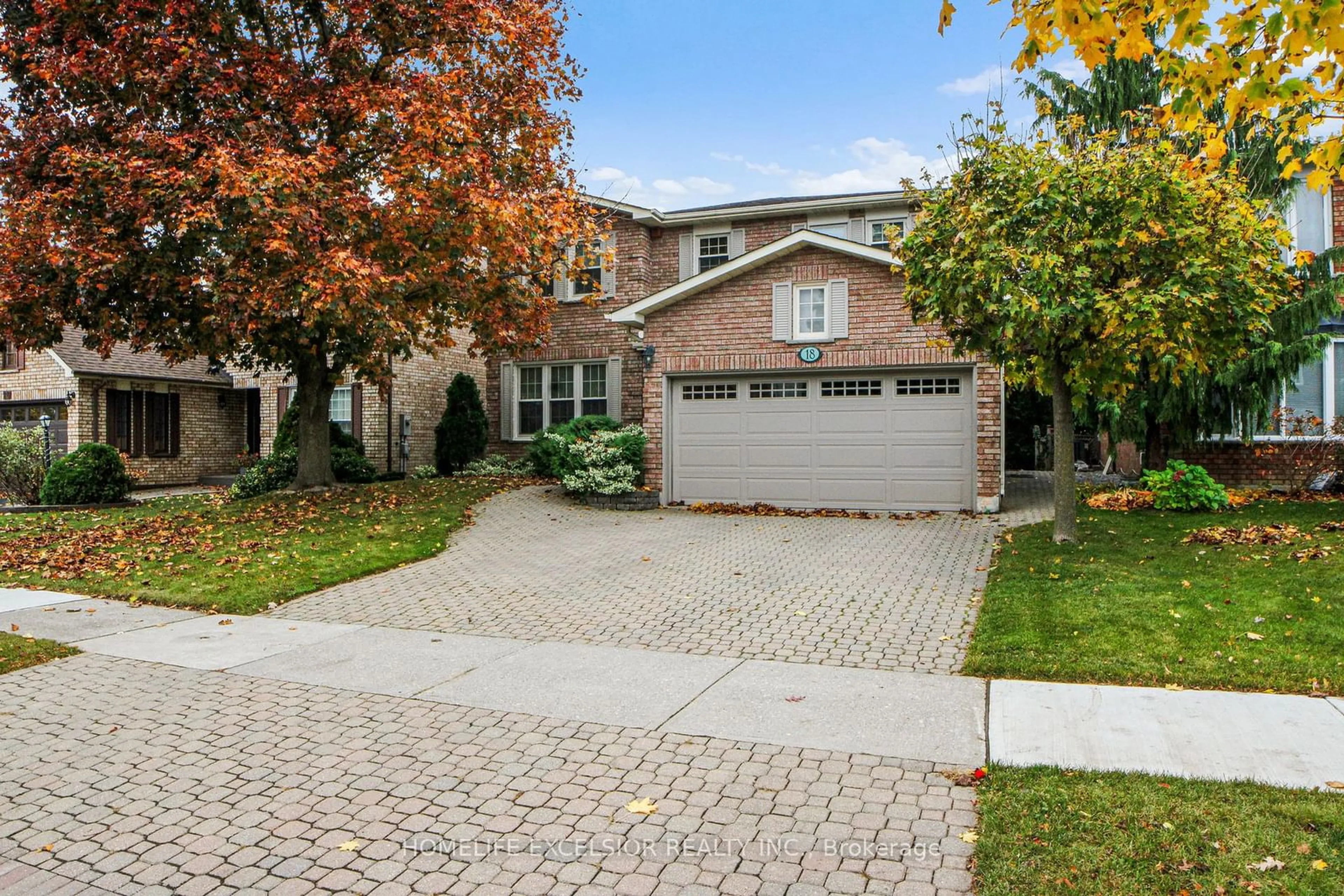 A pic from exterior of the house or condo, the street view for 18 Waterwheel St, Markham Ontario L3P 6M4