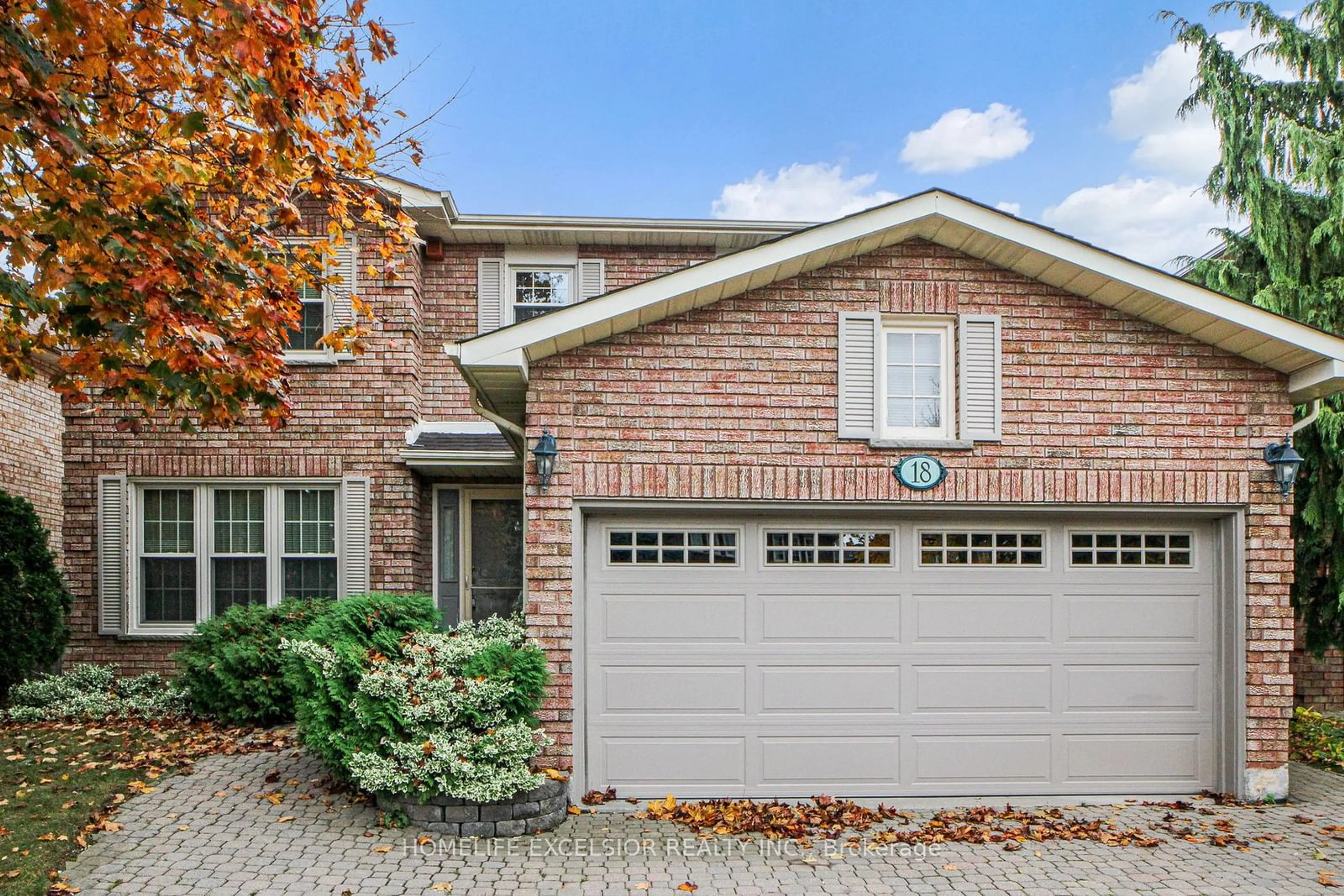 Home with brick exterior material for 18 Waterwheel St, Markham Ontario L3P 6M4