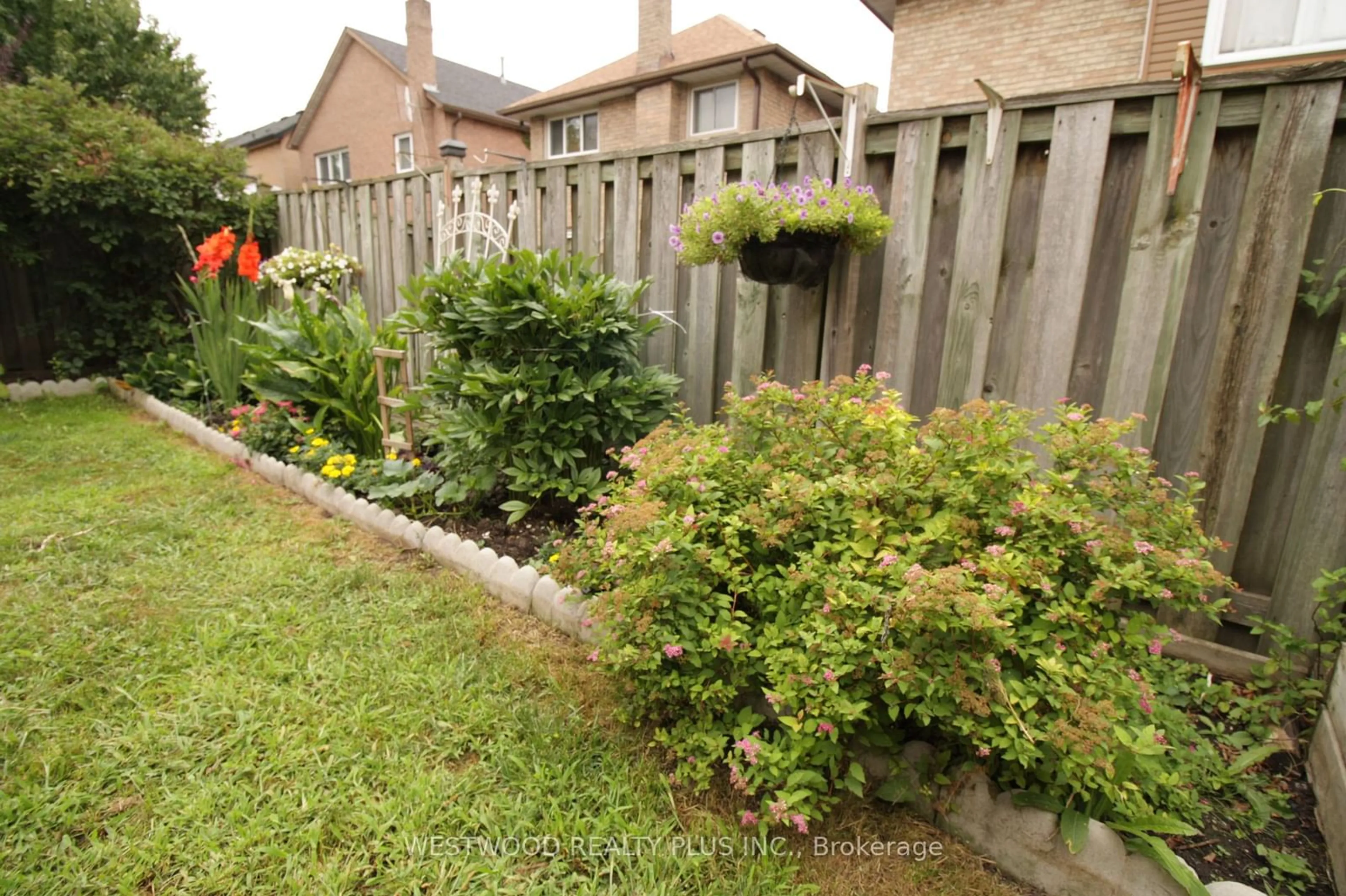 Patio, the fenced backyard for 15 Esther Cres, Vaughan Ontario L4J 3J8