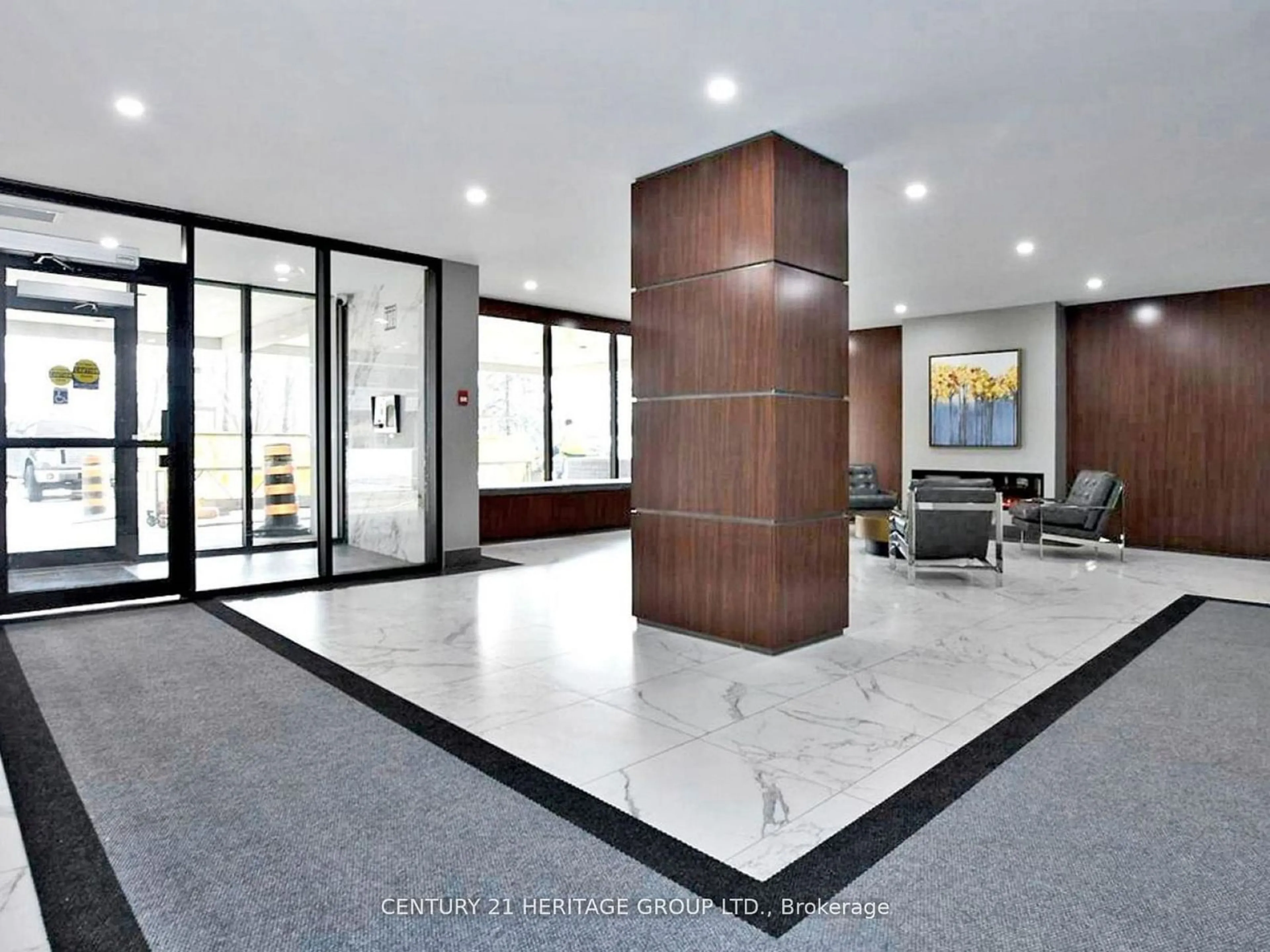 Indoor lobby, cement floor for 60 Inverlochy Blvd #406, Markham Ontario L3T 4T7