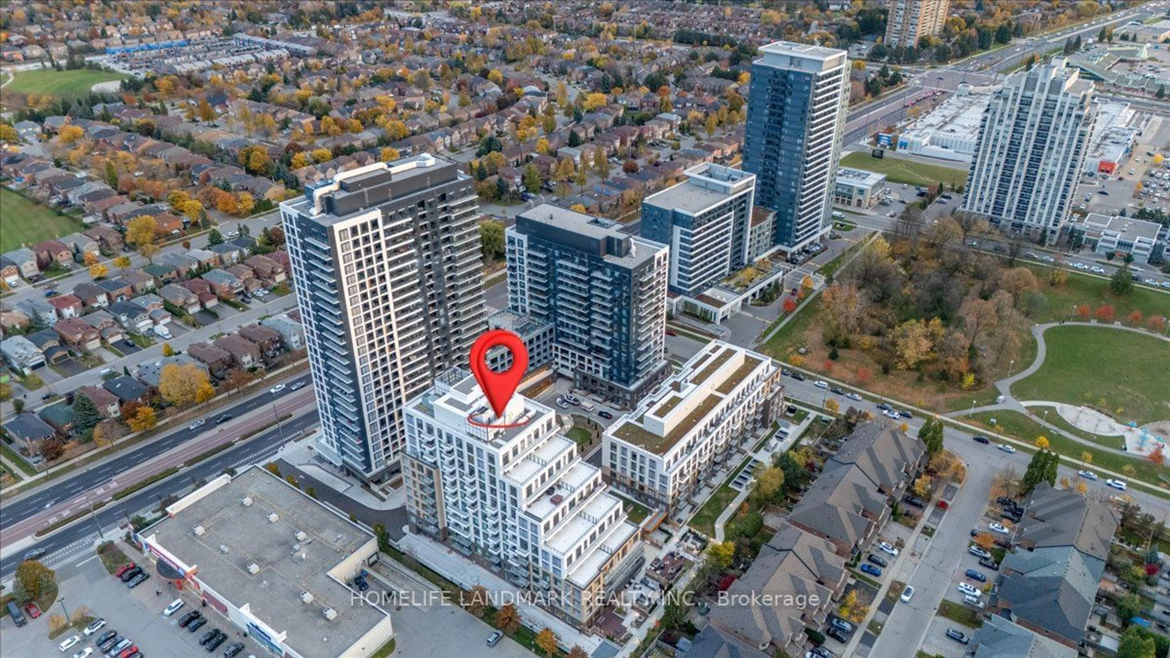 A pic from exterior of the house or condo, the view of city buildings for 8 Beverley Glen Blvd #311, Vaughan Ontario L4J 8N8