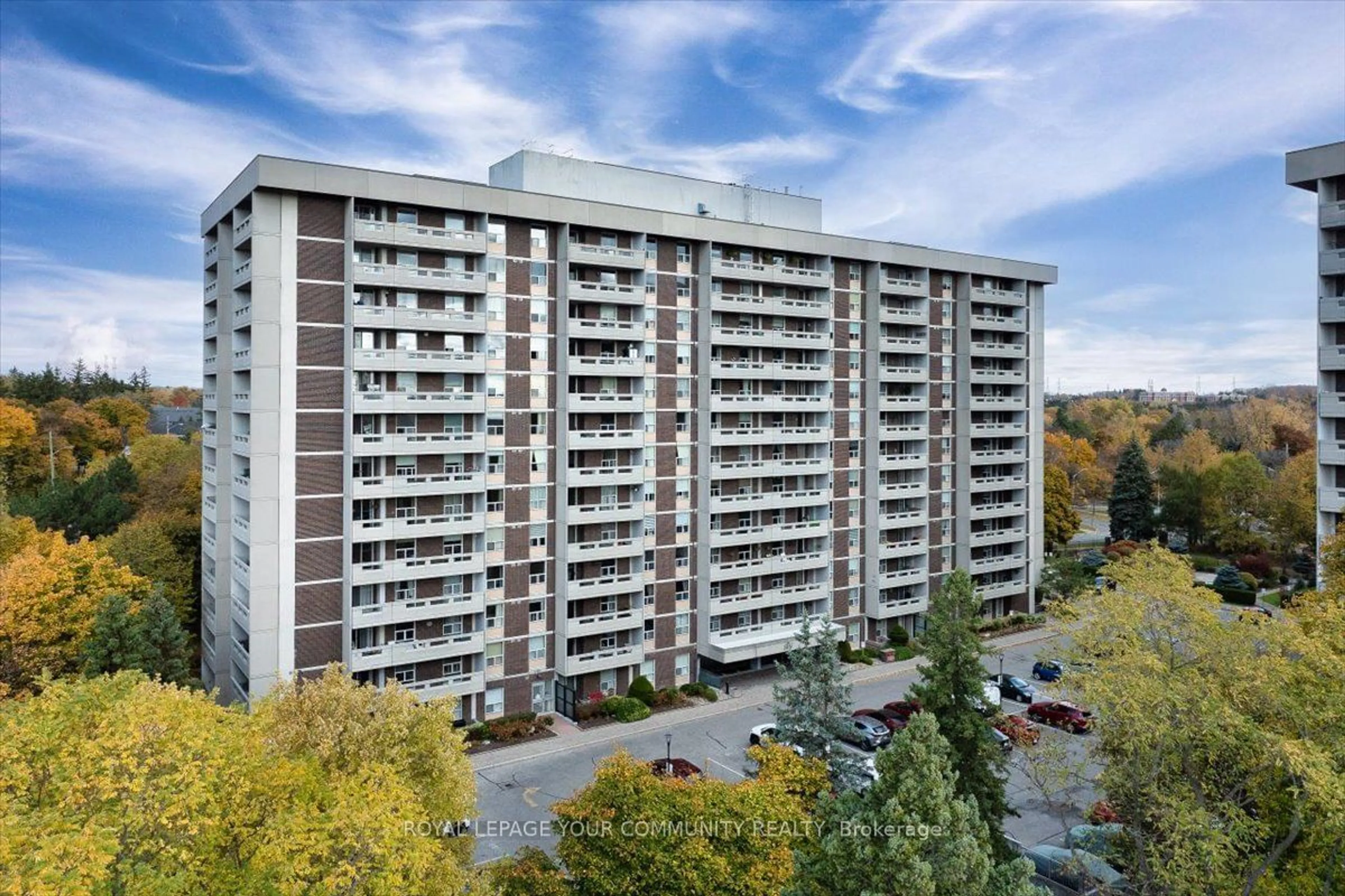 A pic from exterior of the house or condo, the front or back of building for 60 Inverlochy Blvd #408, Markham Ontario L3T 4T7