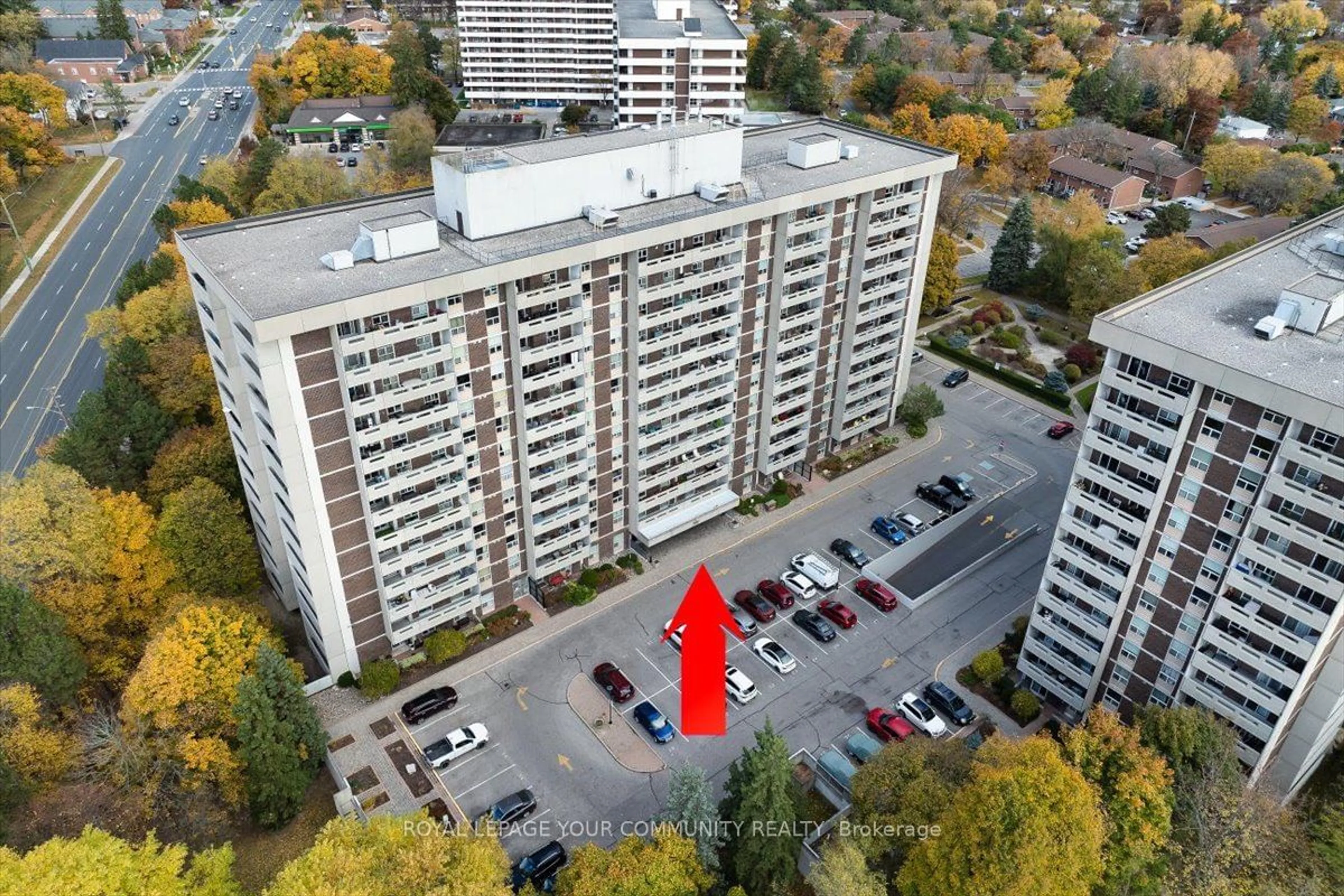 A pic from exterior of the house or condo, the front or back of building for 60 Inverlochy Blvd #408, Markham Ontario L3T 4T7