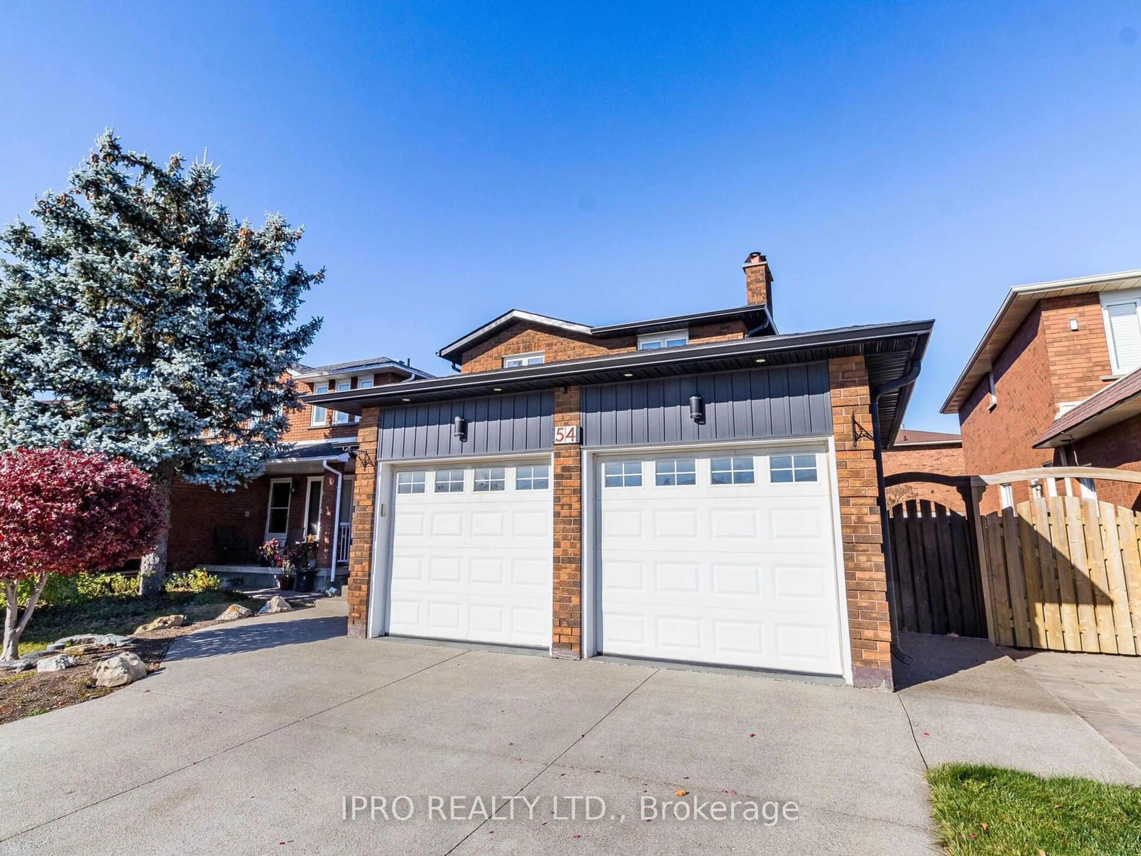 Frontside or backside of a home, the street view for 54 Embassy Dr, Vaughan Ontario L4L 5B1