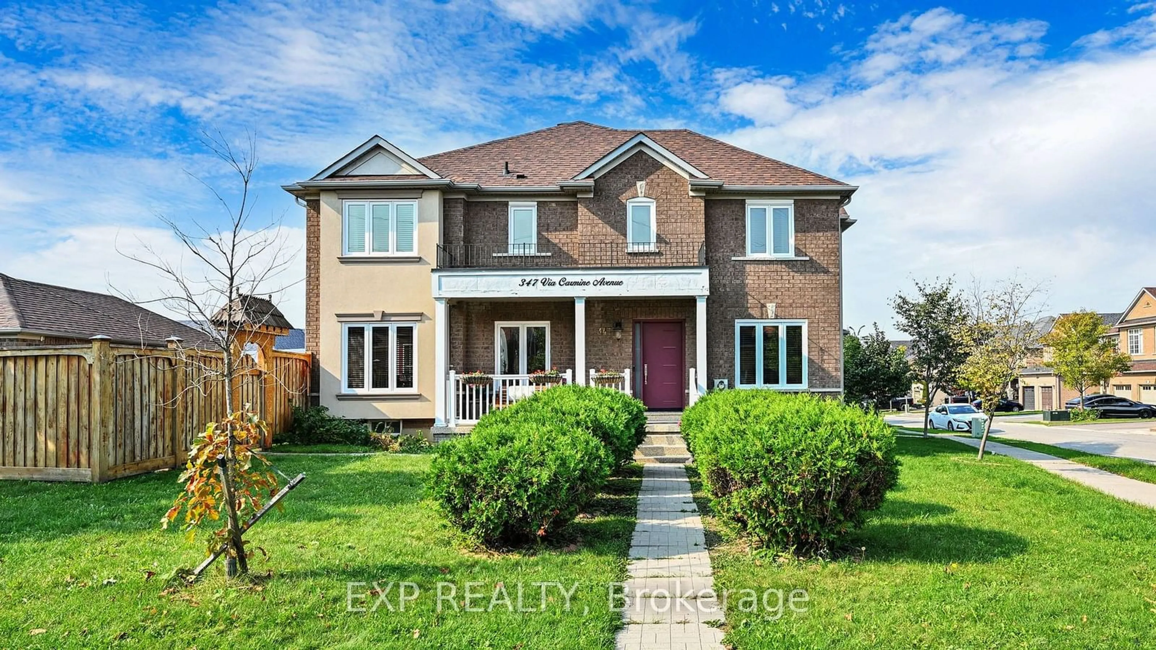 Home with brick exterior material for 347 Via Carmine Ave, Vaughan Ontario L4H 2N8