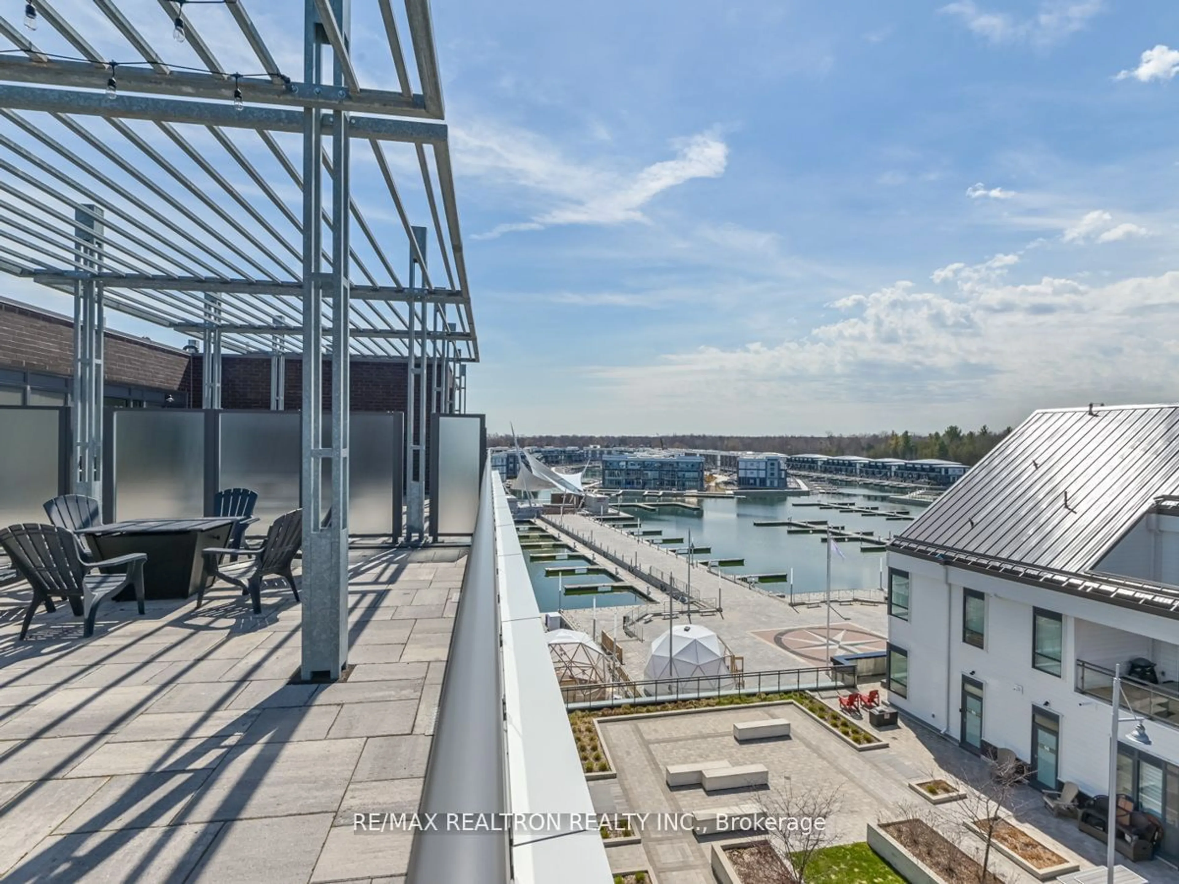 Balcony in the apartment, the view of lake or river for 261 Broward Way #48, Innisfil Ontario L9S 0J5