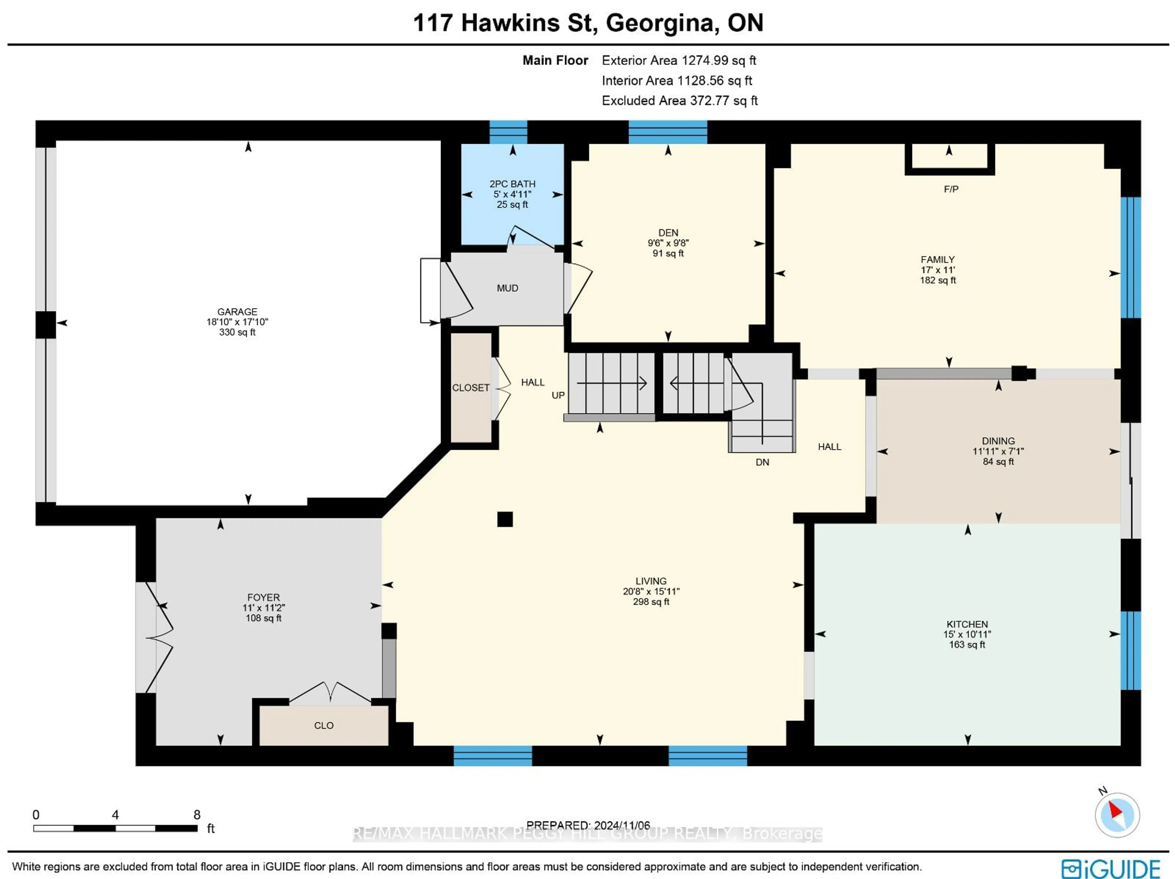 Floor plan for 117 Hawkins St, Georgina Ontario L0E 1R0